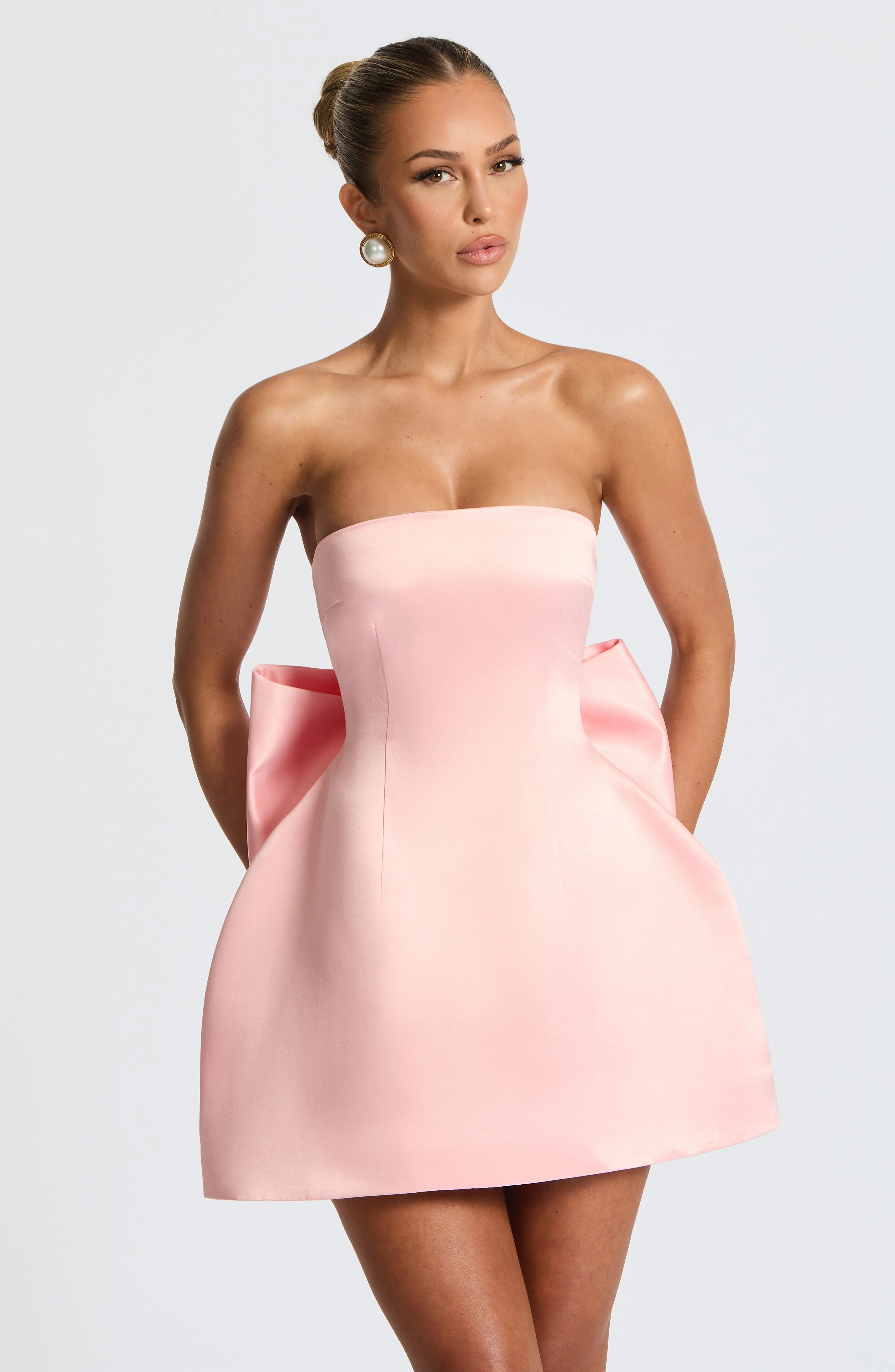 Abbey Mini Dress - Blush - Image 4