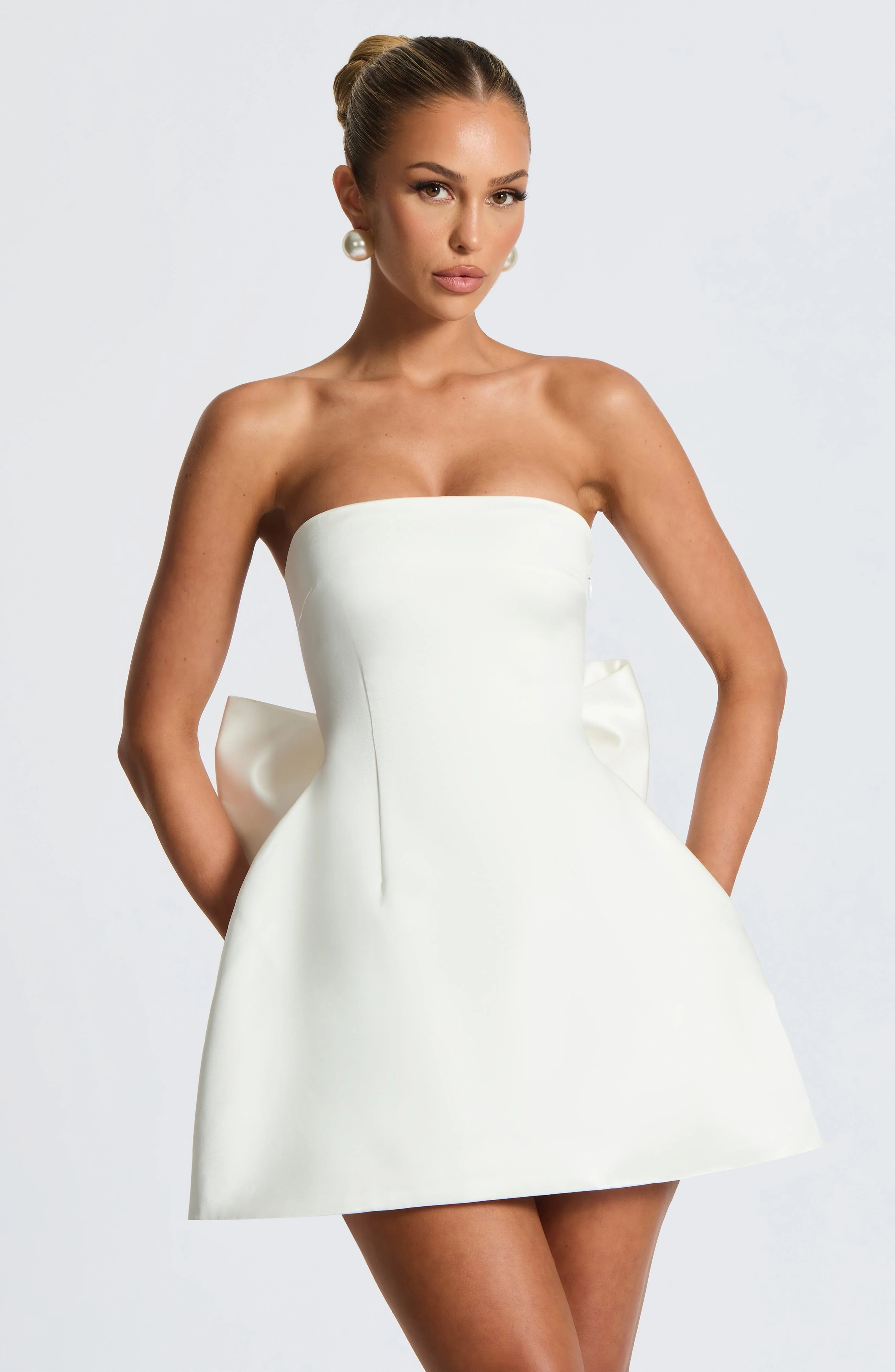 Abbey Mini Dress - Ivory - Image 5