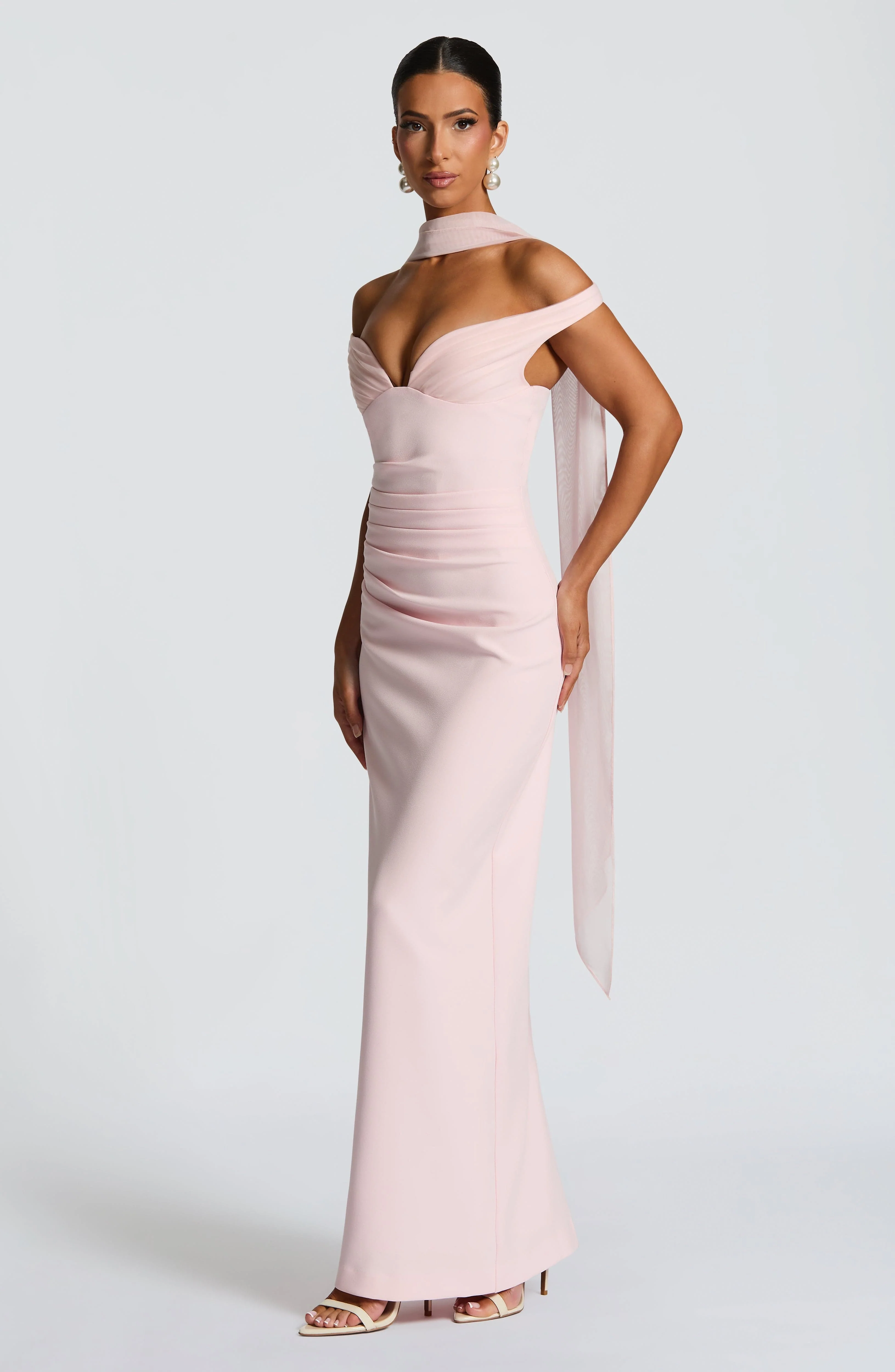 Abigail Maxi Dress - Blush - Image 4