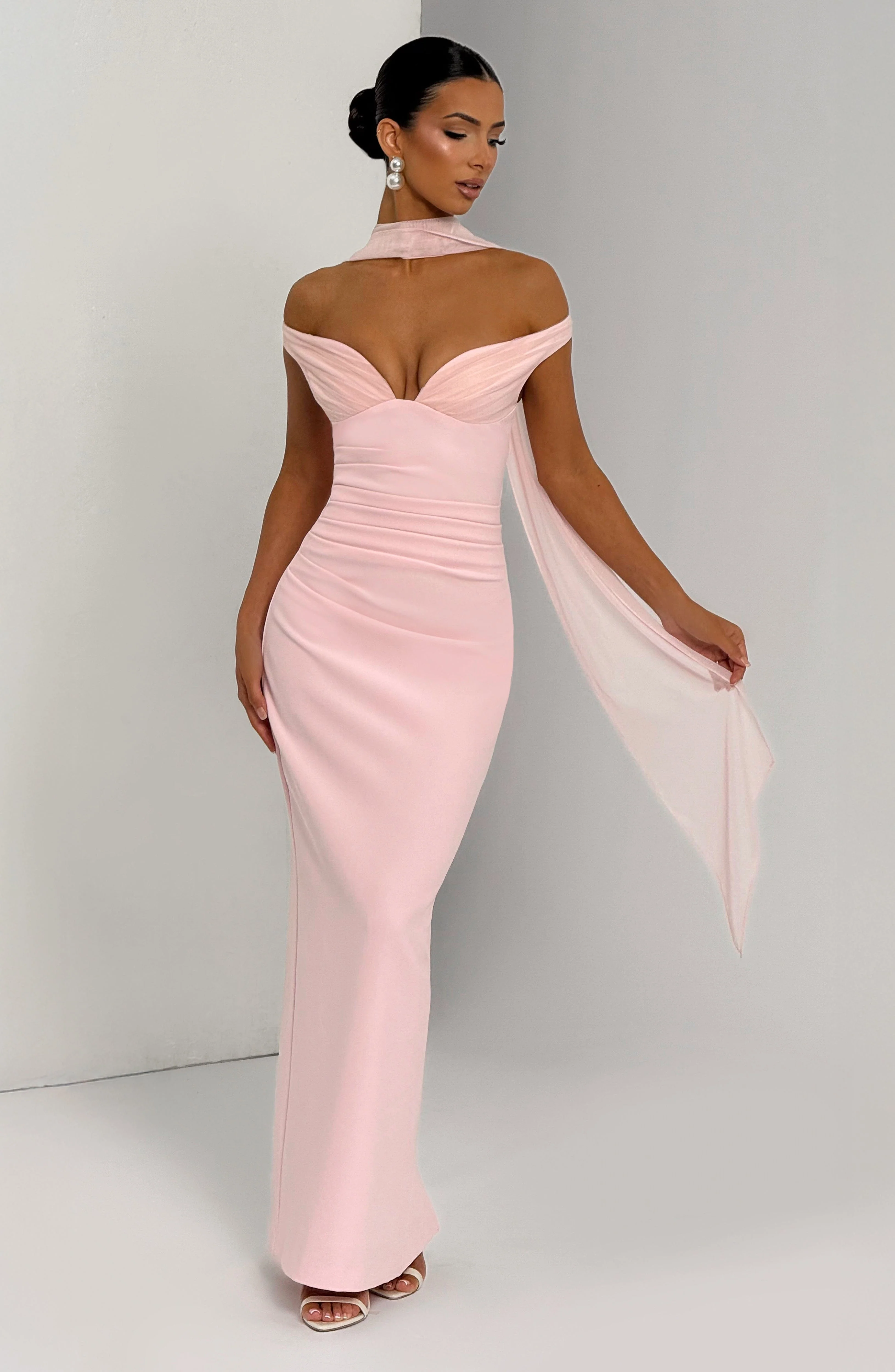 Abigail Maxi Dress - Blush - Image 8