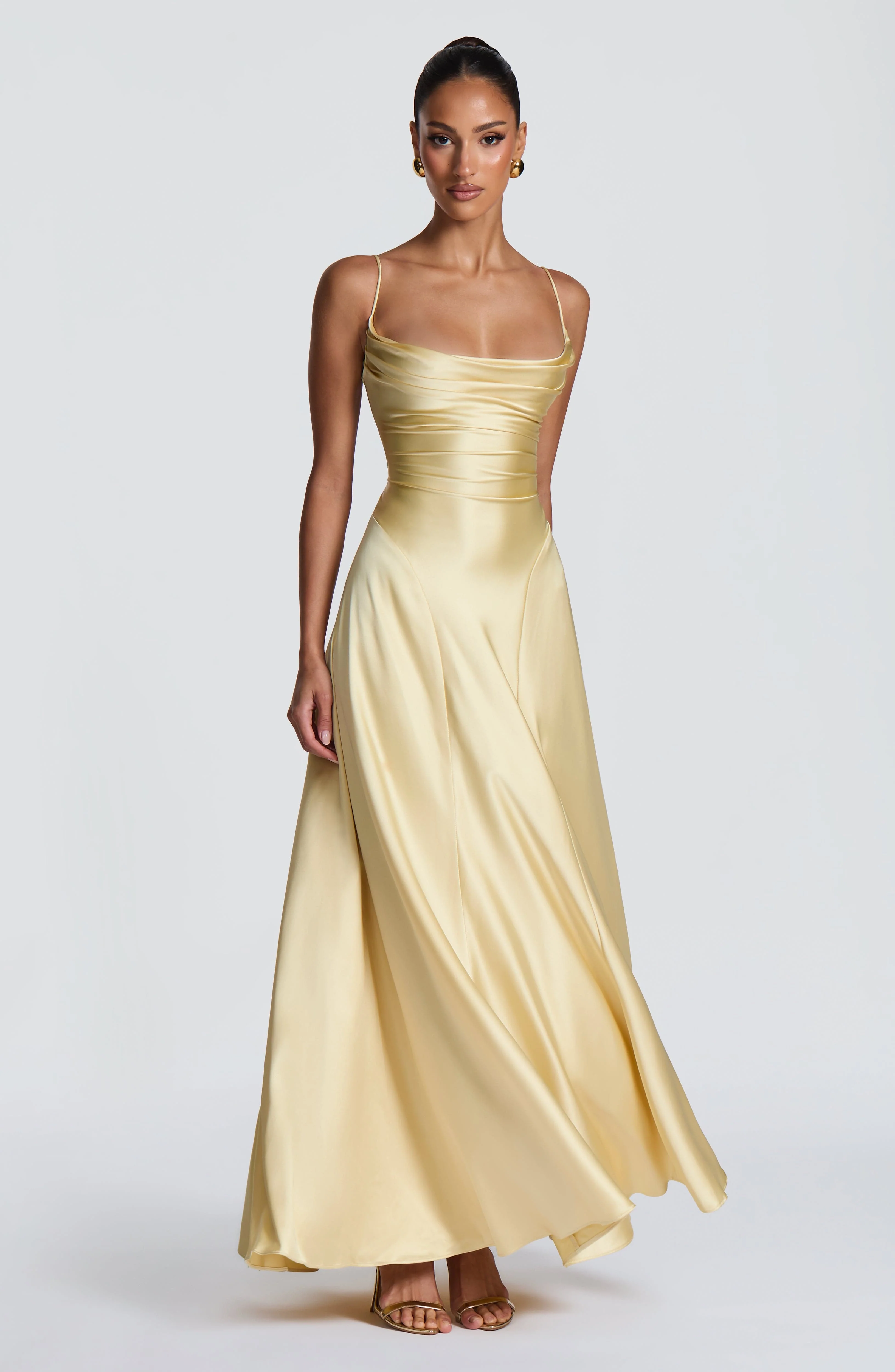 Adelina Maxi Dress - Lemon - Image 6
