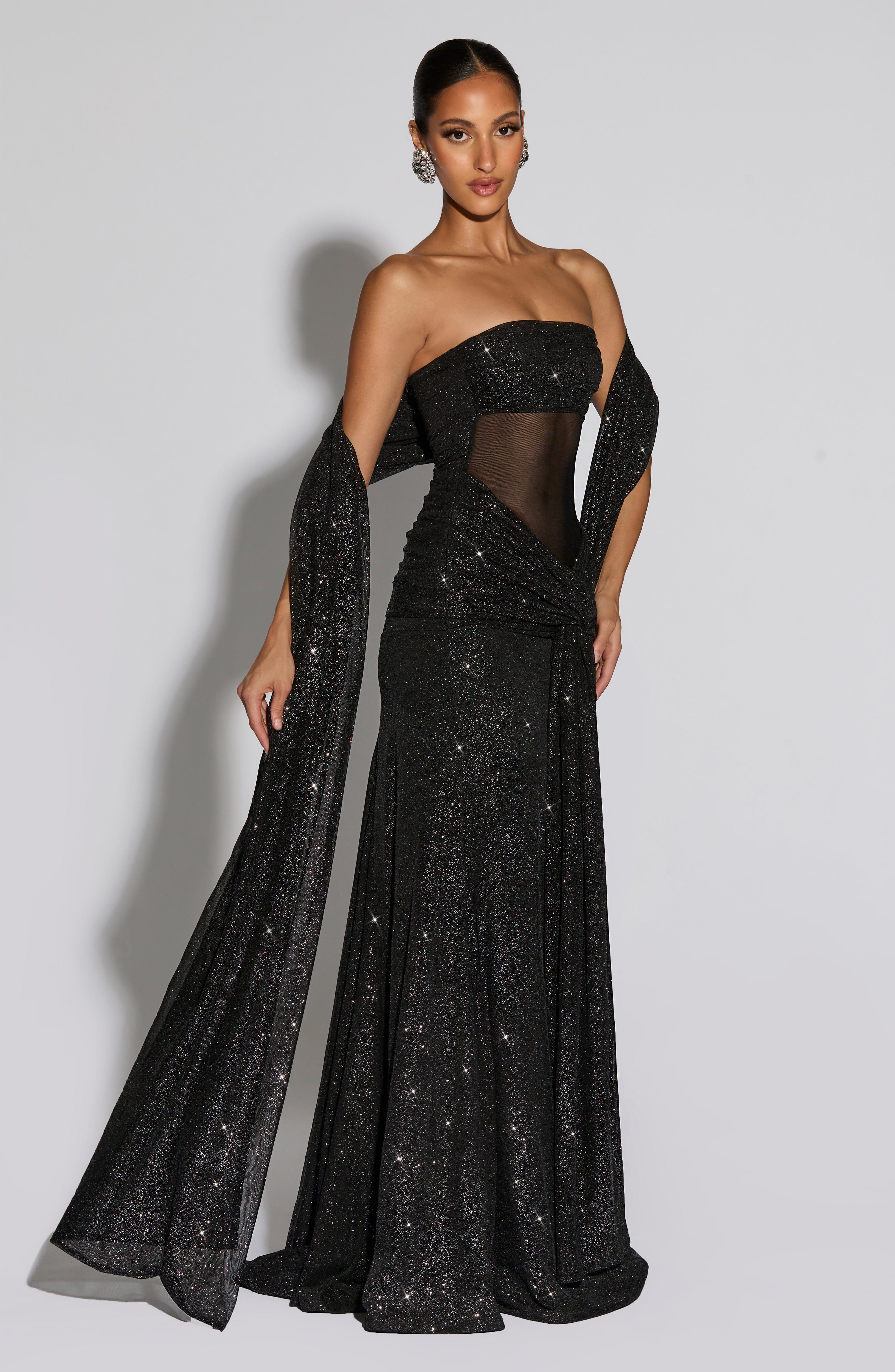 Agnes Shawl - Black Sparkle - Image 5