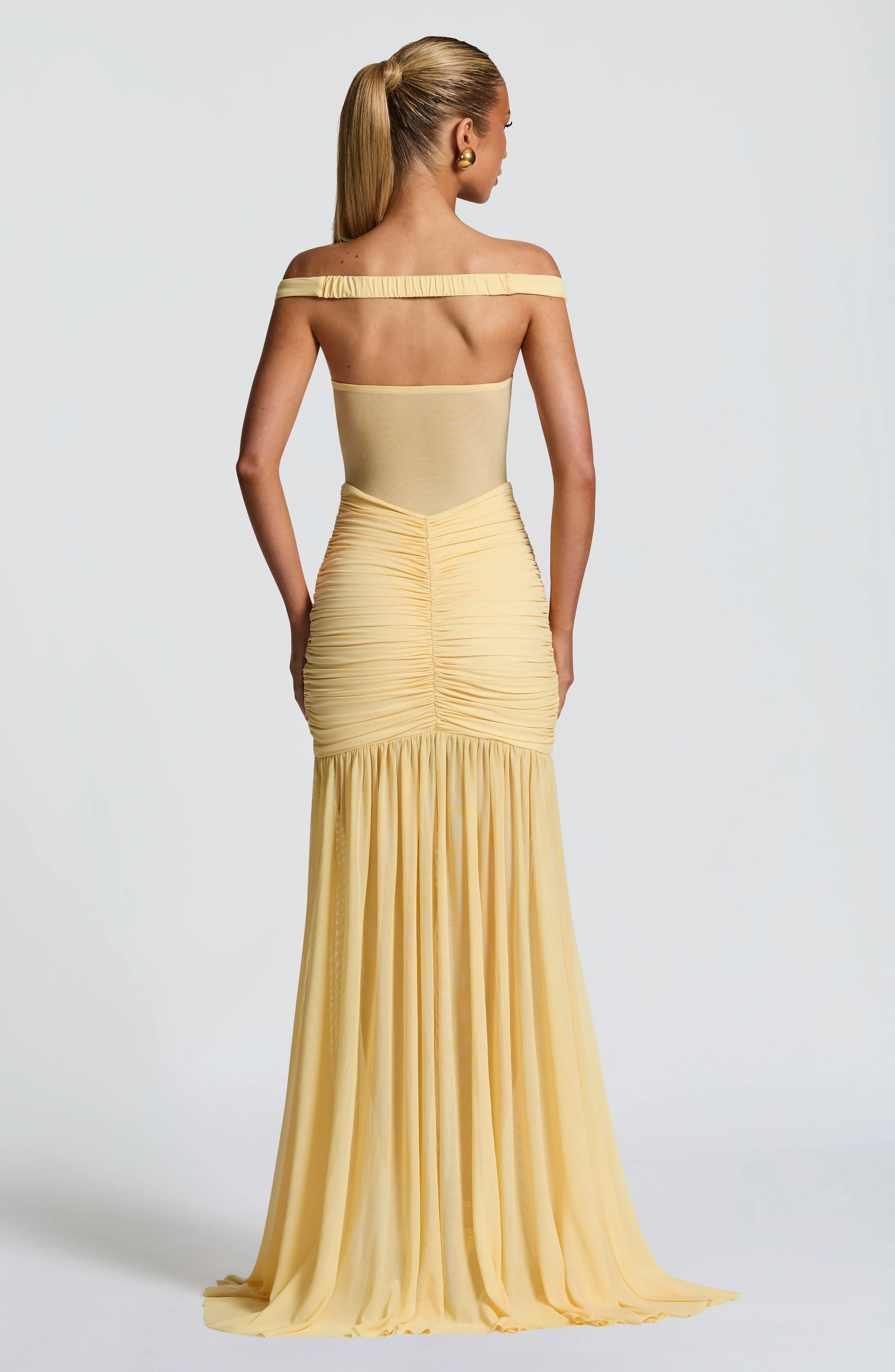 Alaia Maxi Dress - Lemon - Image 4