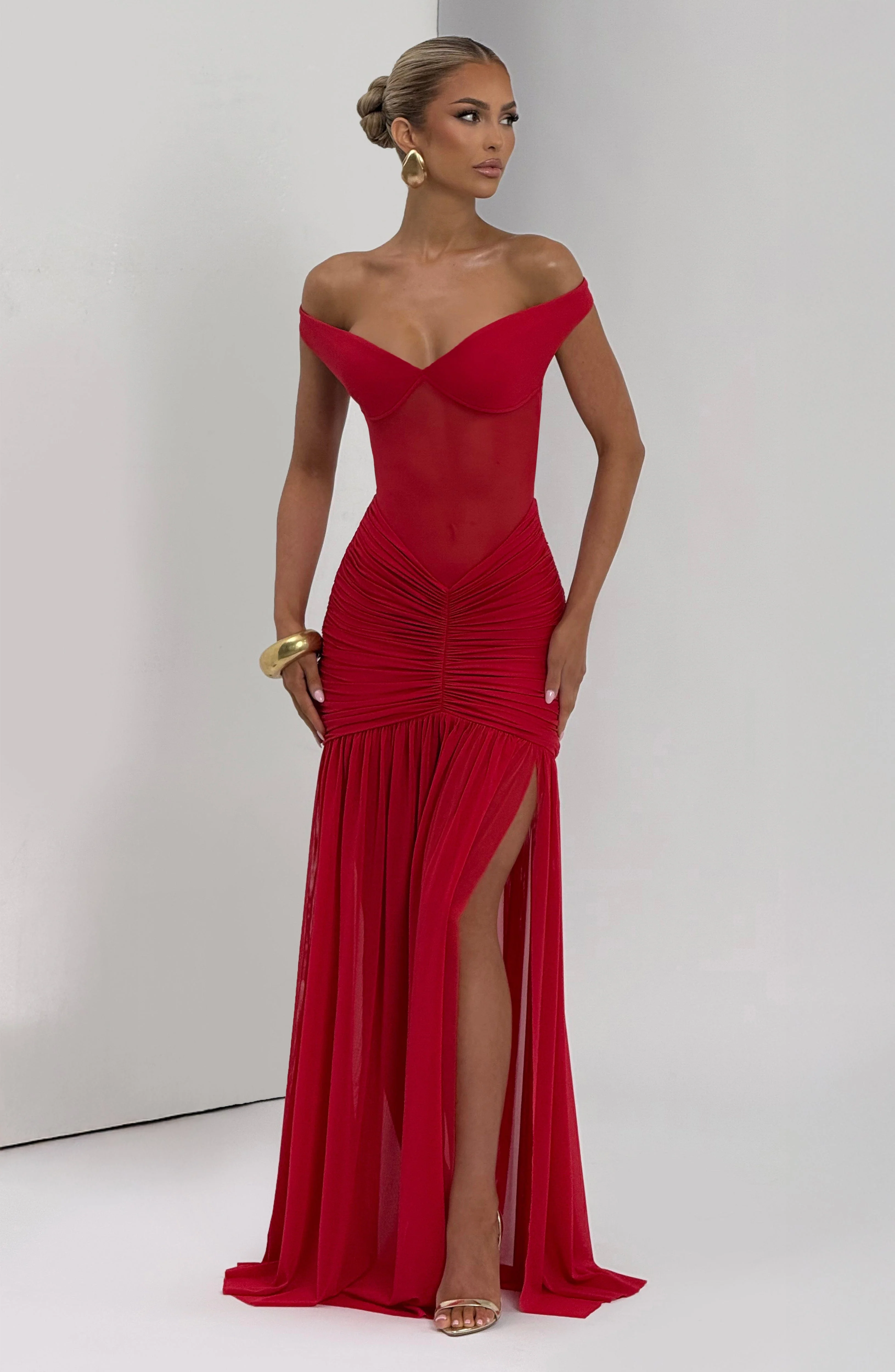 Alaia Maxi Dress - Red - Image 9