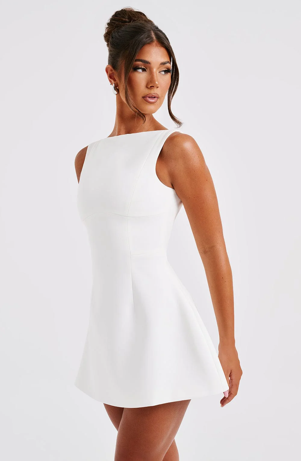 Alana Mini Dress - Ivory - Image 4