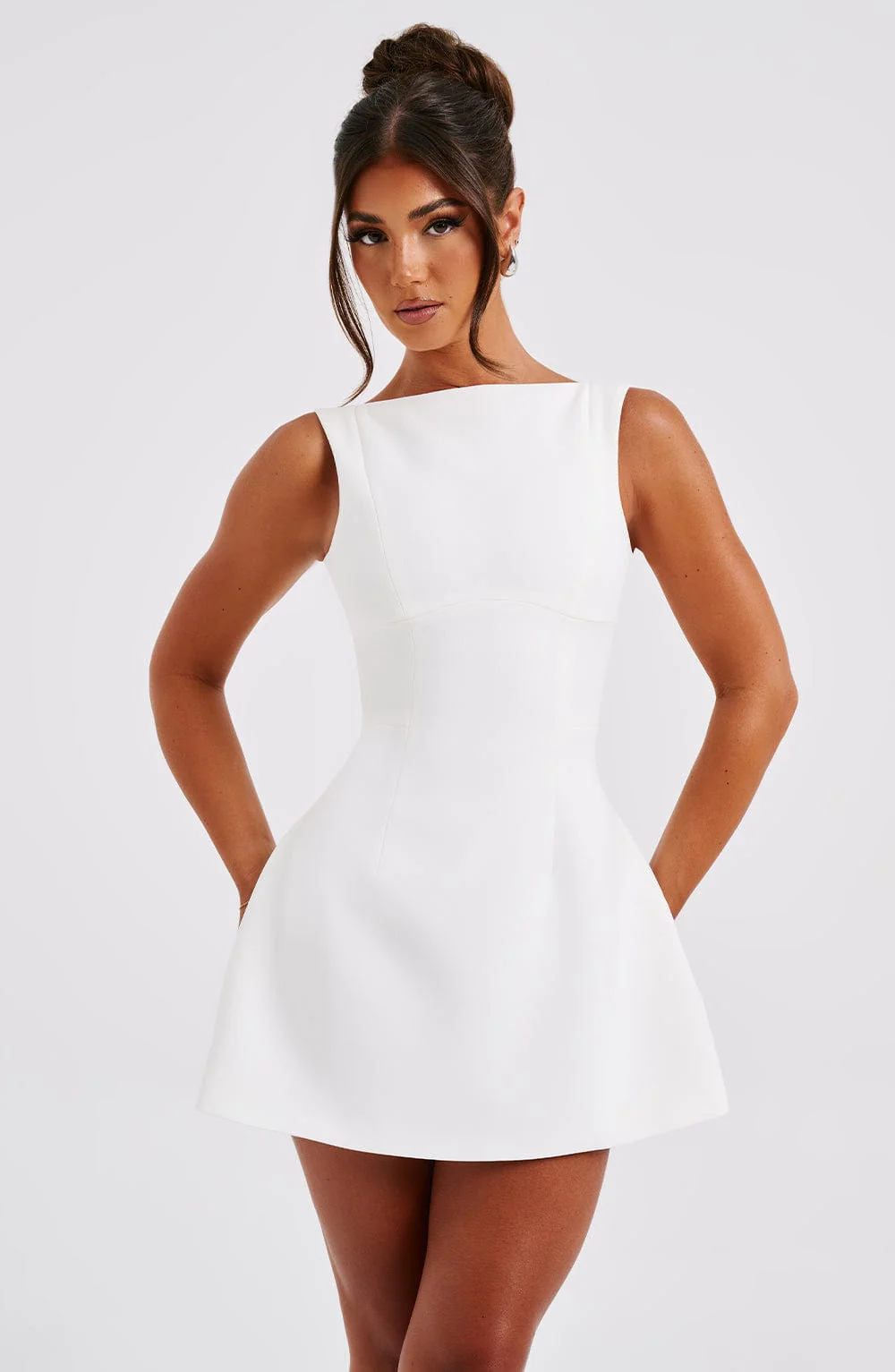 Alana Mini Dress - Ivory - Image 7
