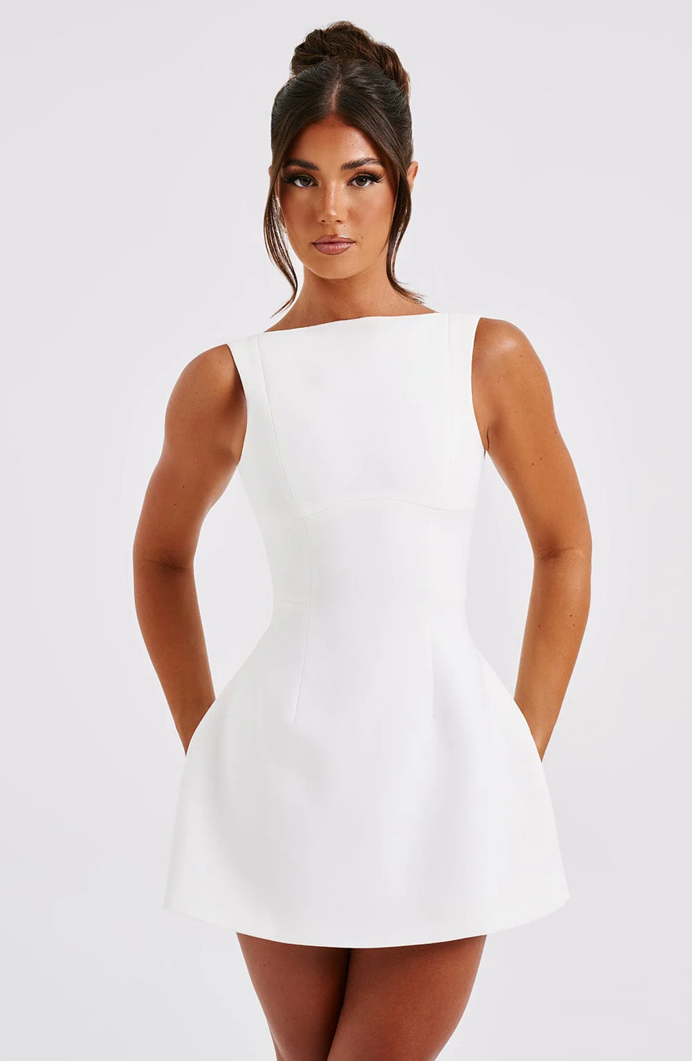 Alana Mini Dress - Ivory - Image 8