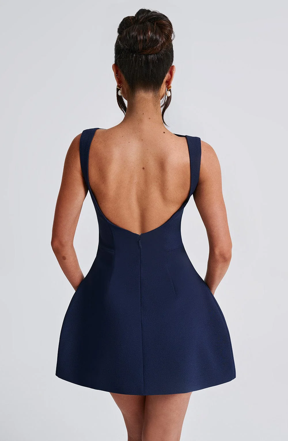 Alana Mini Dress - Navy - Image 2