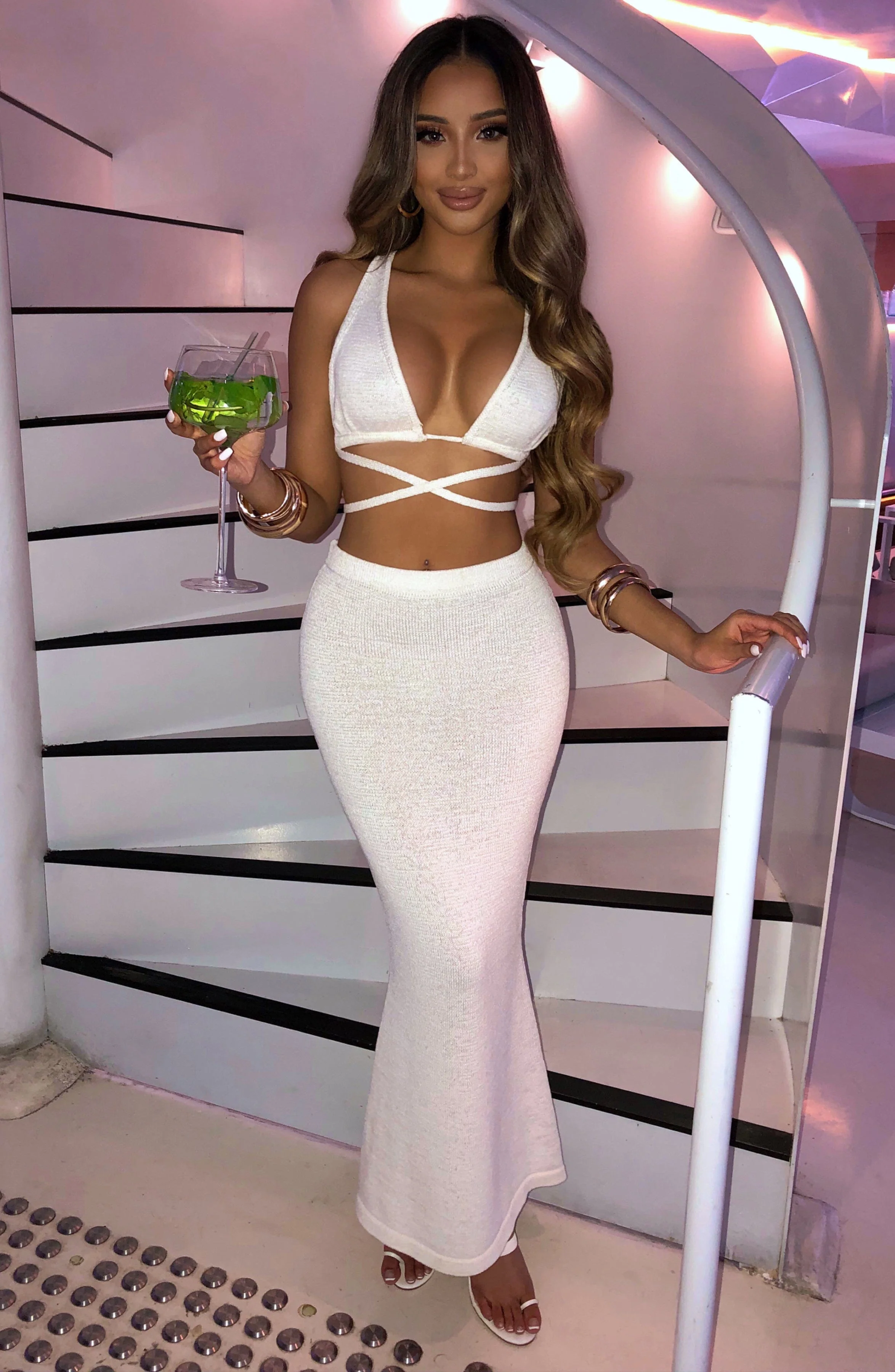 Alexa Maxi Skirt - White - Image 7
