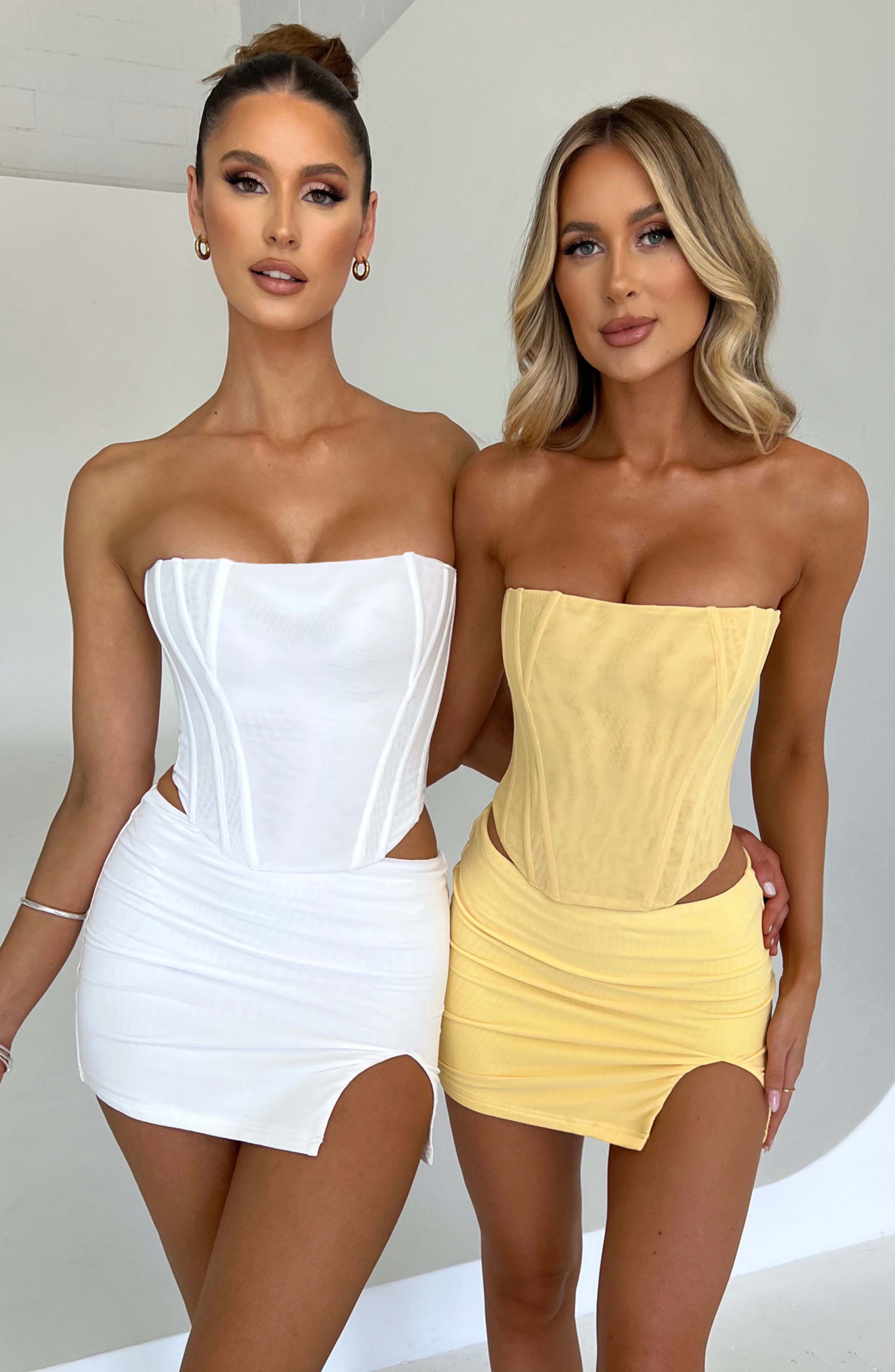 Alina Mini Skirt - Lemon - Image 8