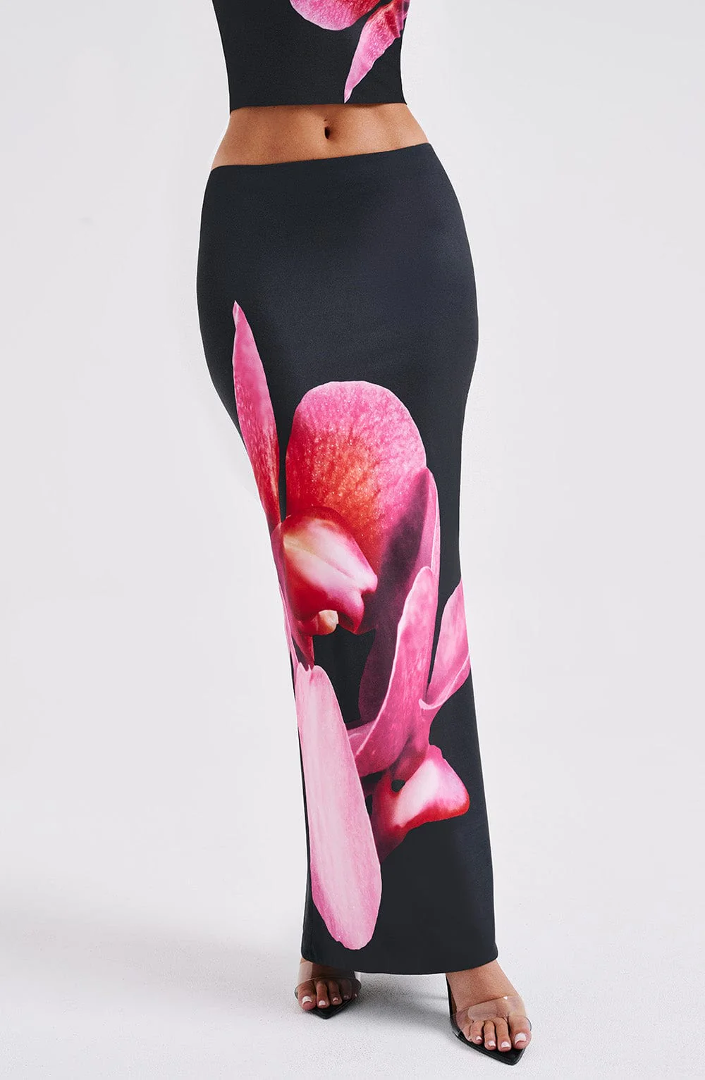 Allegra Maxi Skirt - Black Floral Print - Image 4