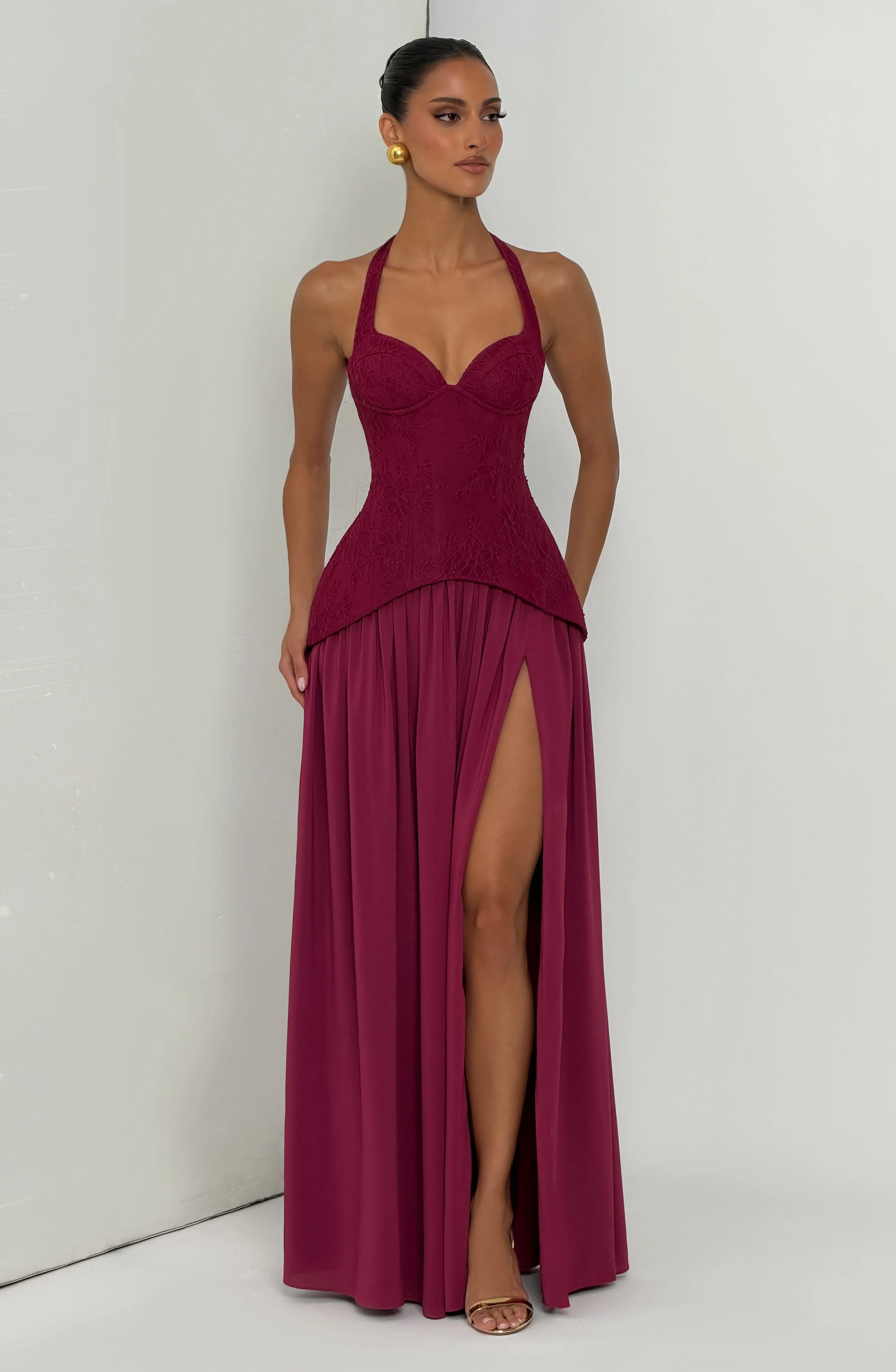 Almira Maxi Dress - Mulberry - Image 8