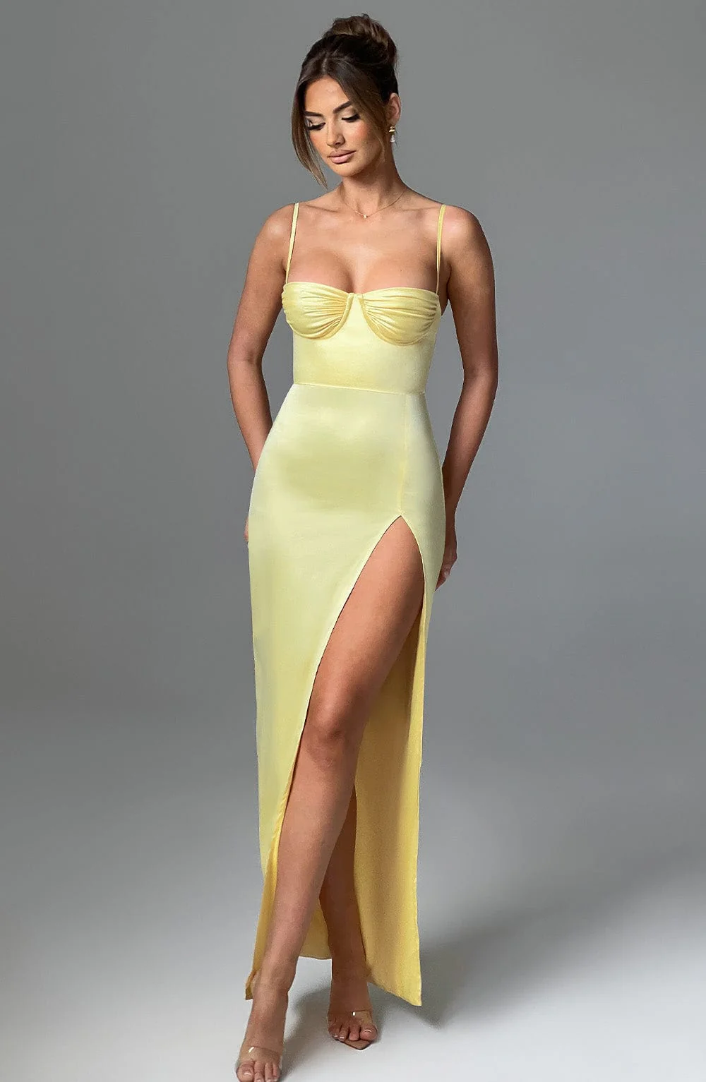 Alora Maxi Dress - Lemon - Image 4