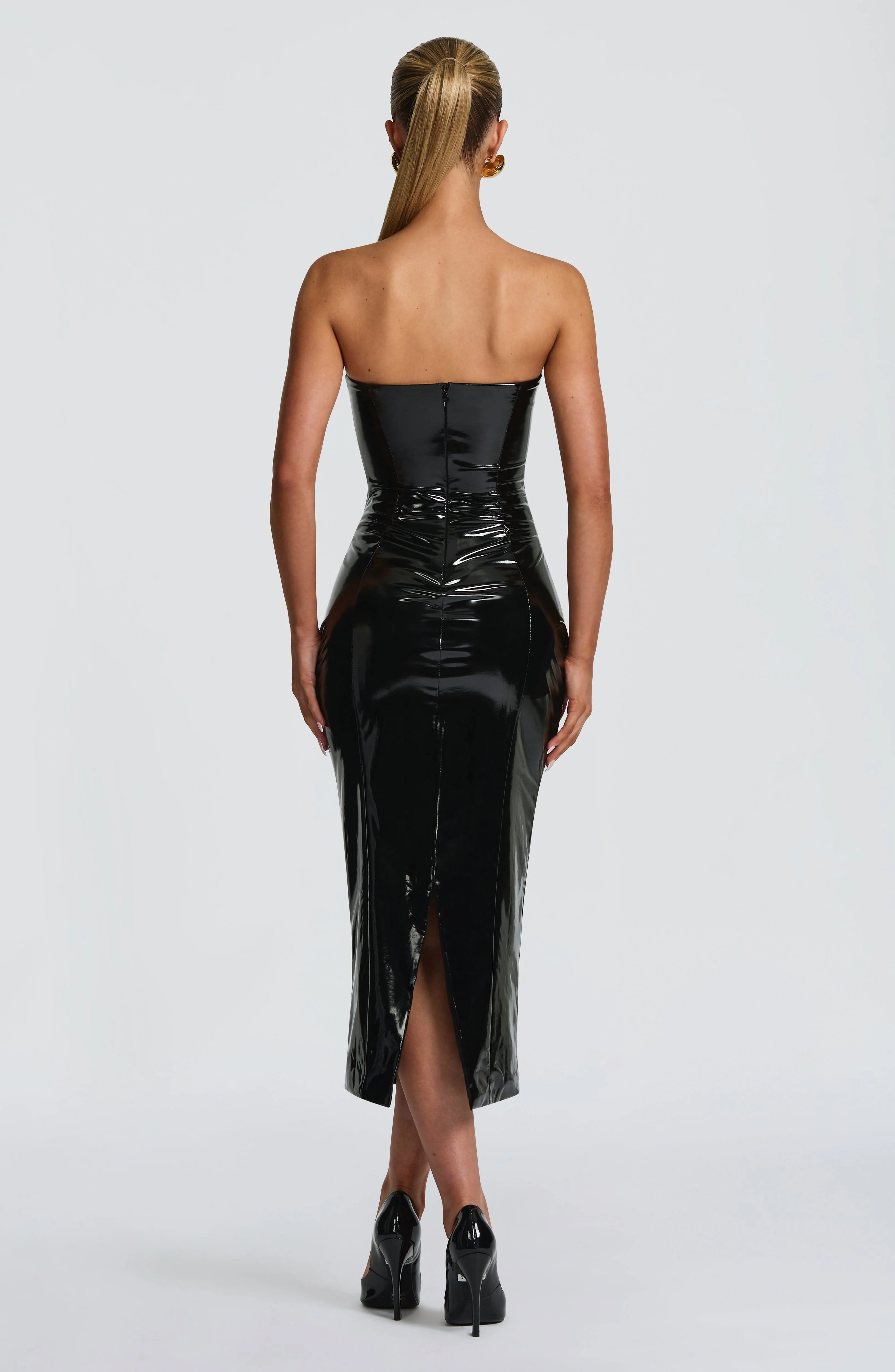 Amala Midi Dress - Black - Image 4