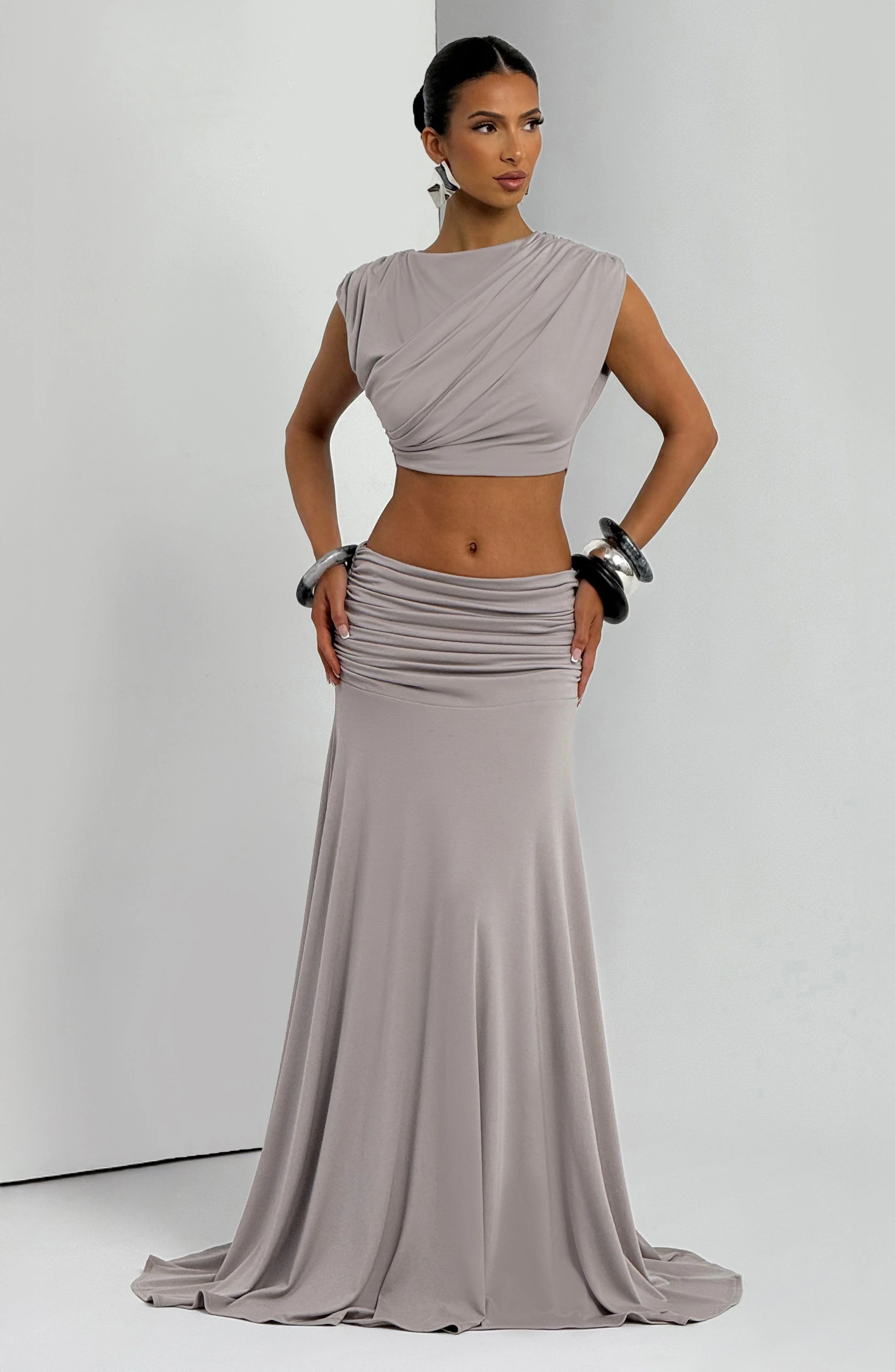 Amara Top - Light Grey - Image 7