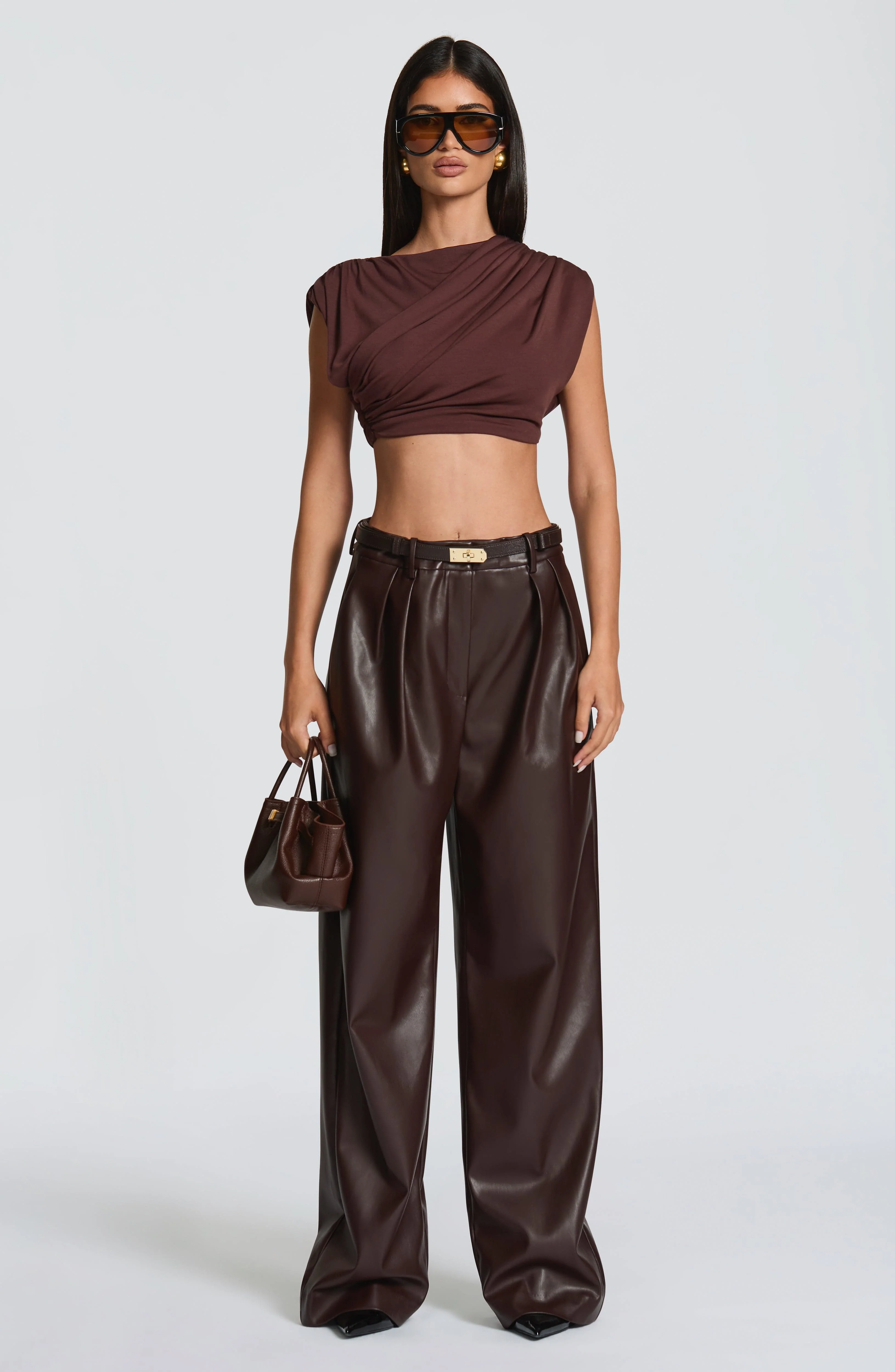 Amara Top - Plum Brown - Image 10