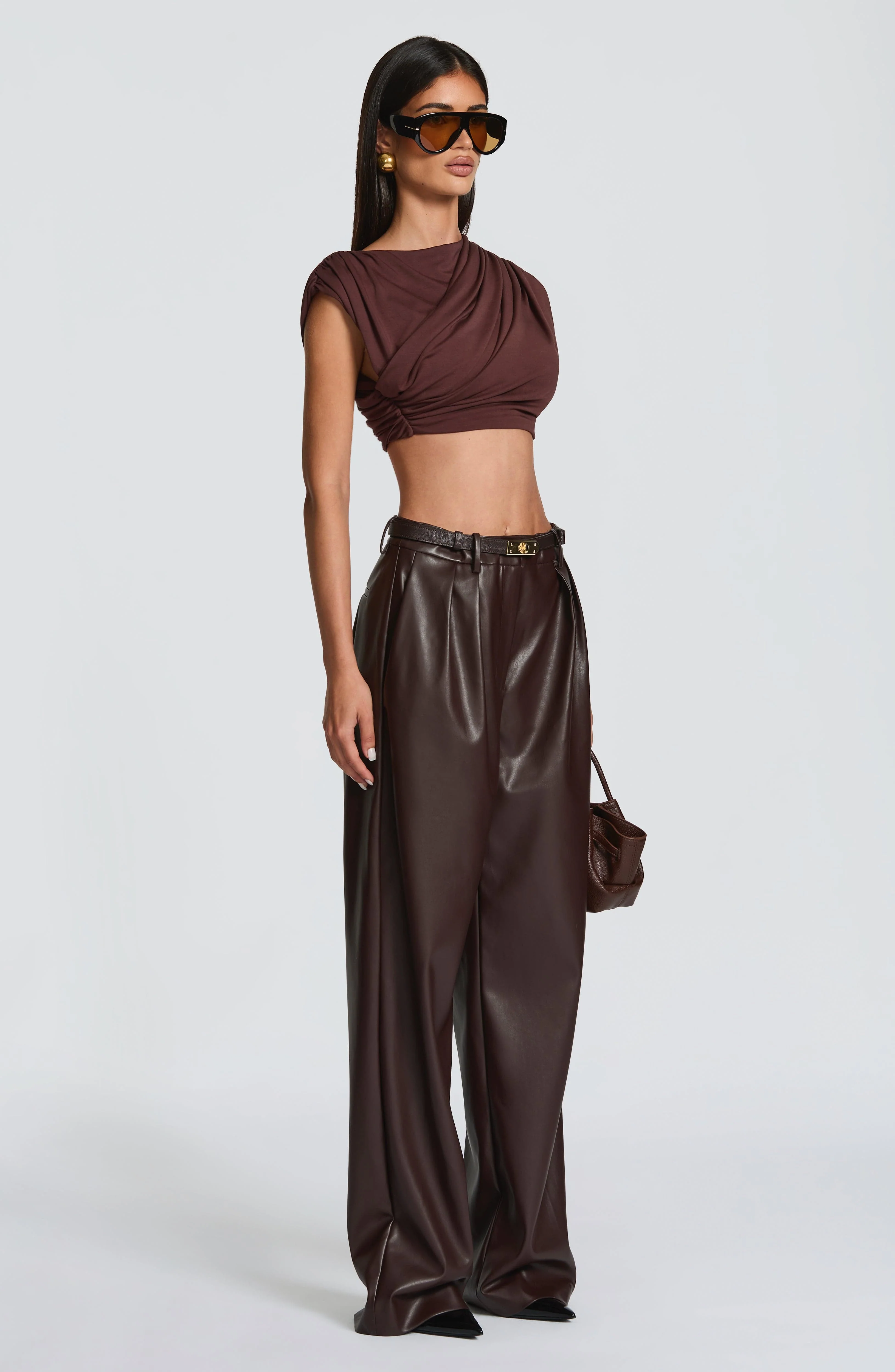 Amara Top - Plum Brown - Image 7