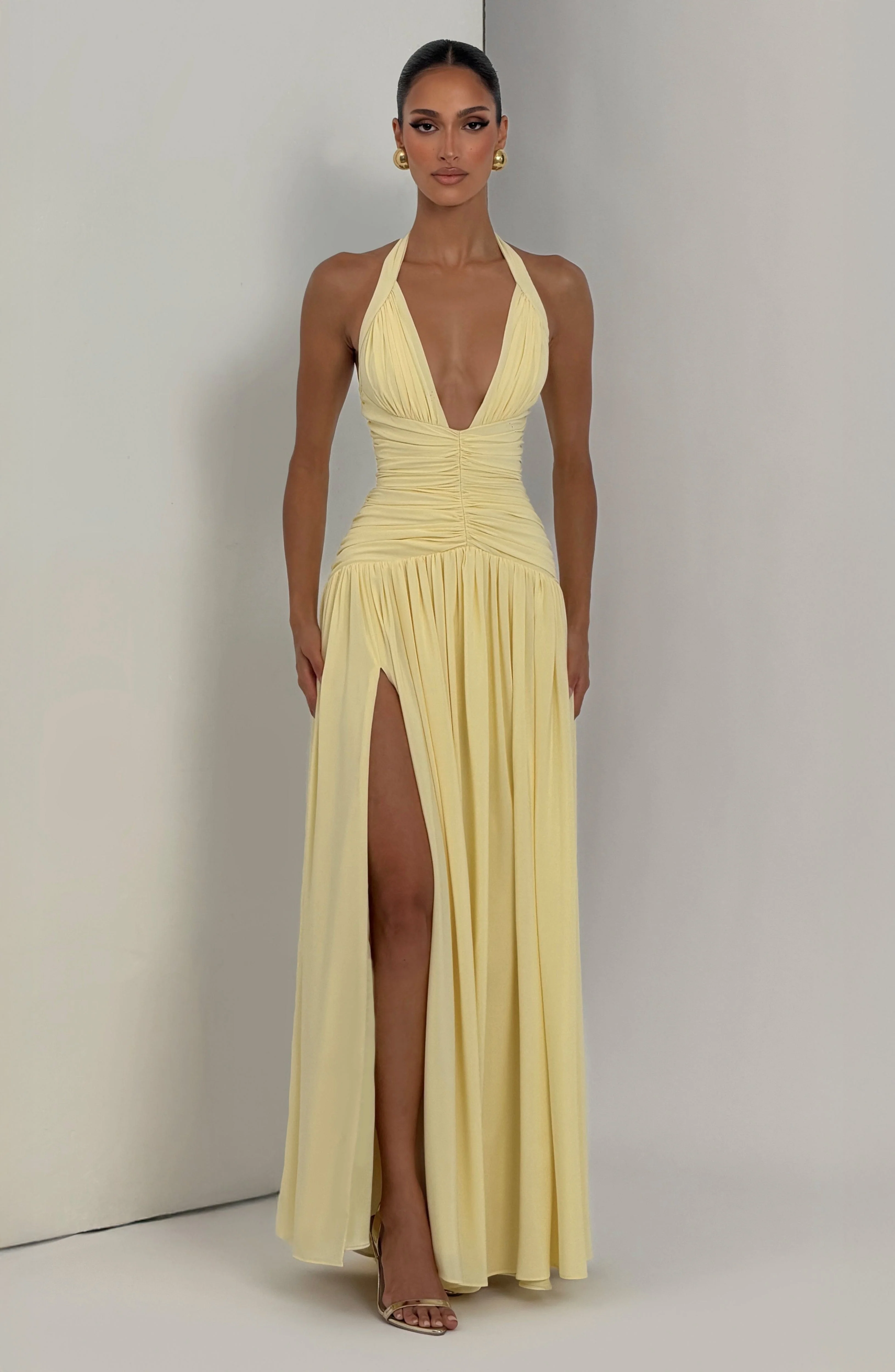 Amaris Maxi Dress - Lemon - Image 6