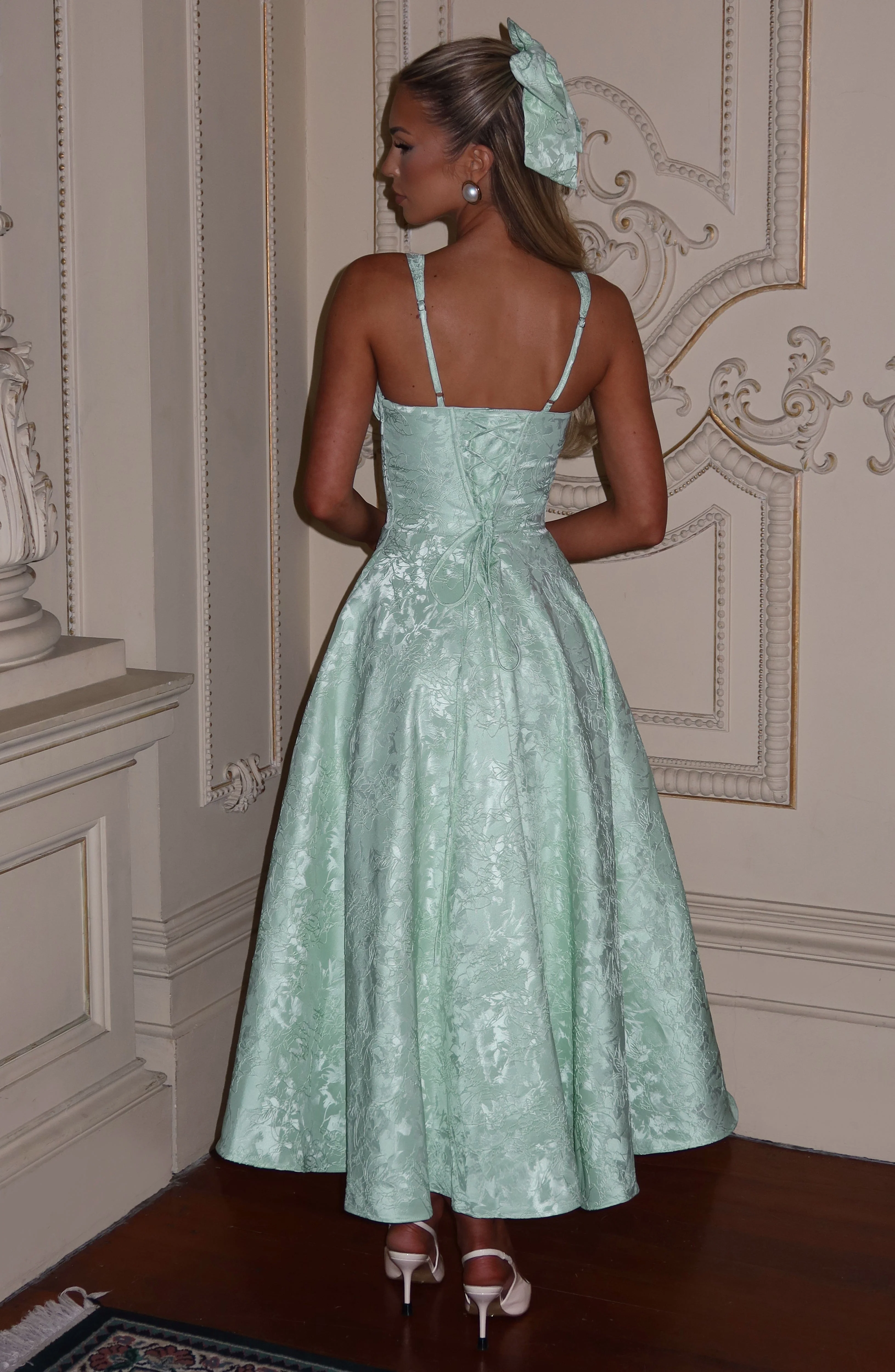 Amity Midi Dress - Mint - Image 2