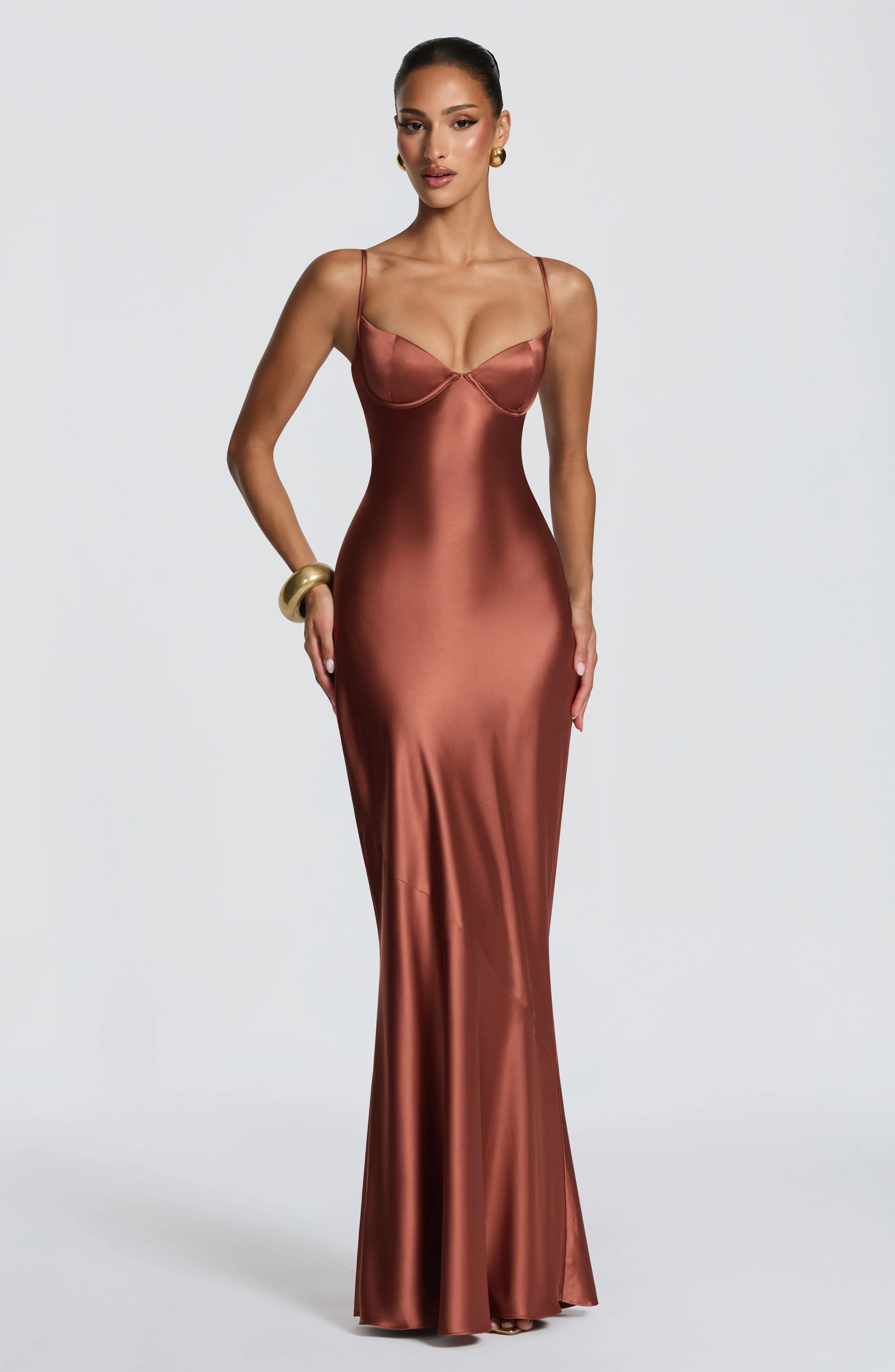 Amorette Maxi Dress - Rust - Image 5