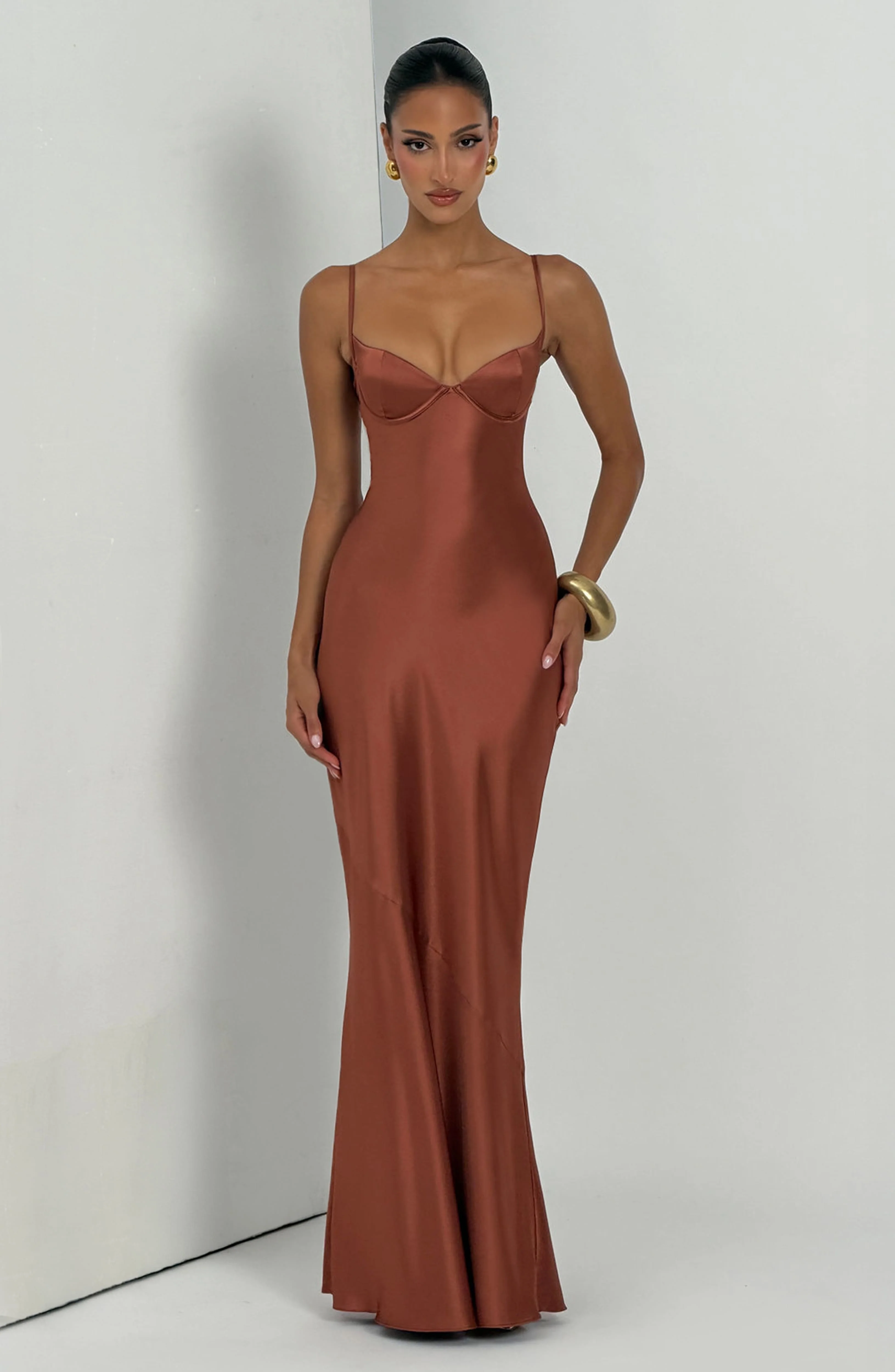 Amorette Maxi Dress - Rust - Image 7