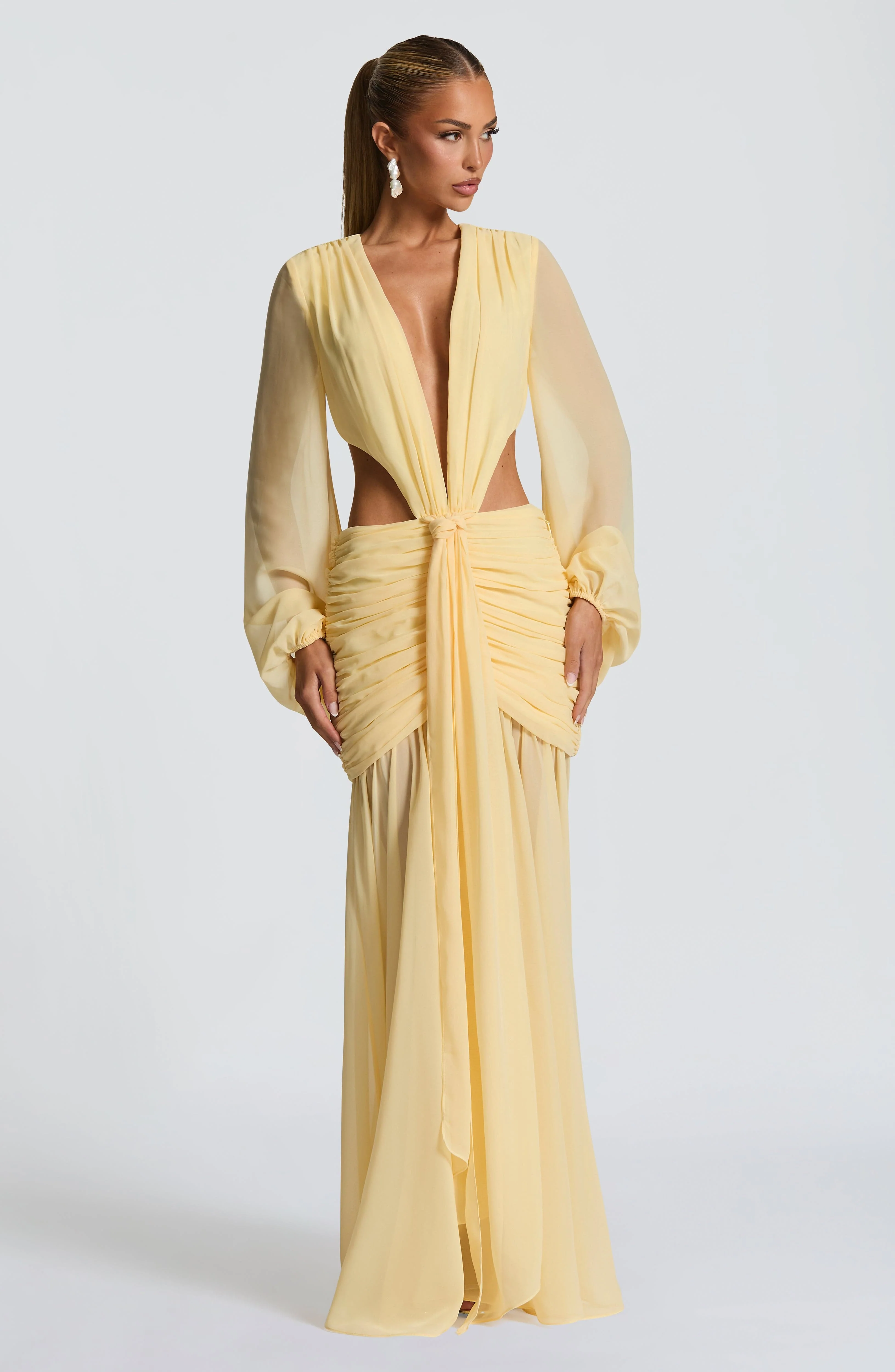 Andrina Maxi Dress - Lemon - Image 6