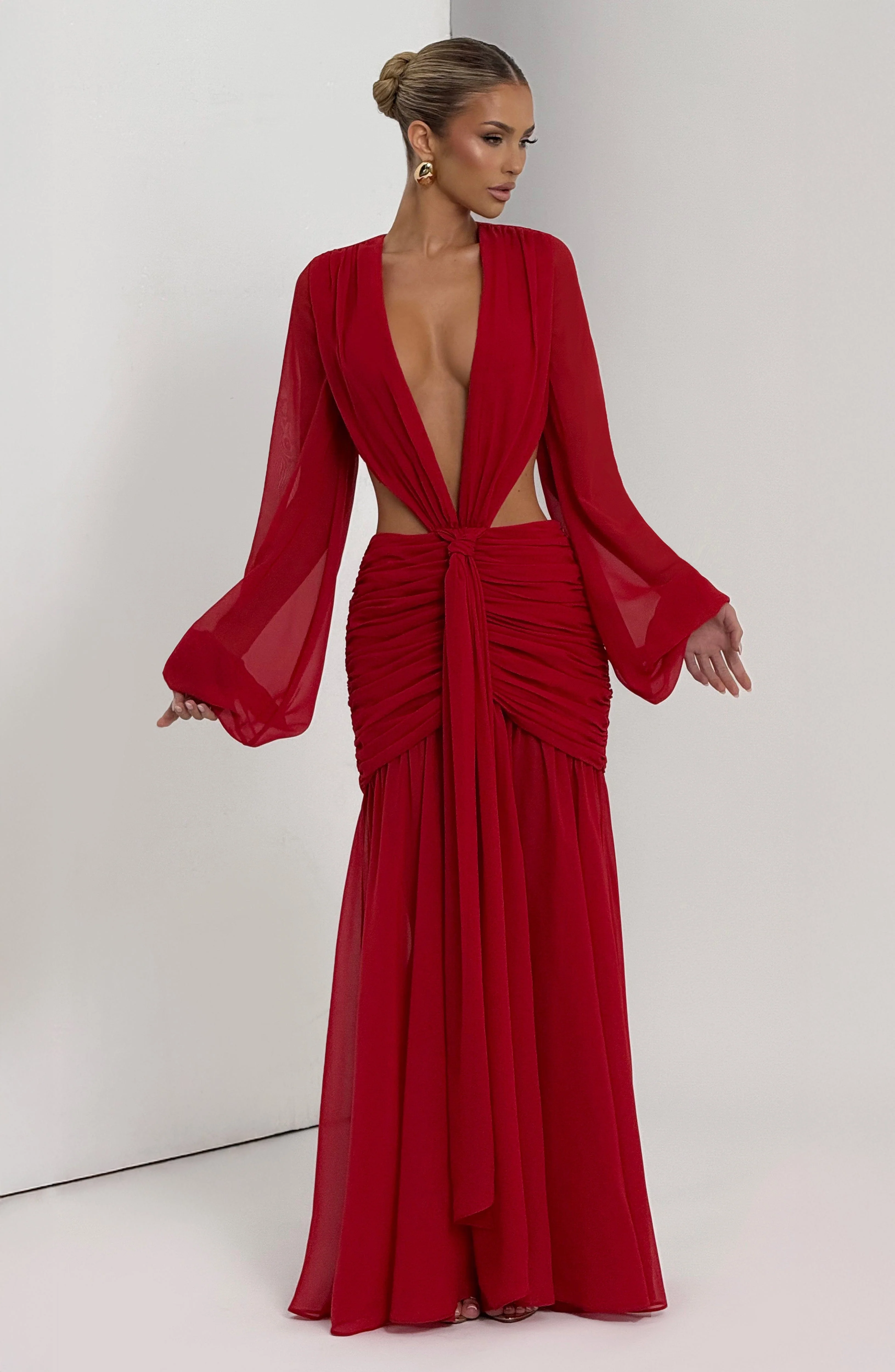 Andrina Maxi Dress - Red - Image 6