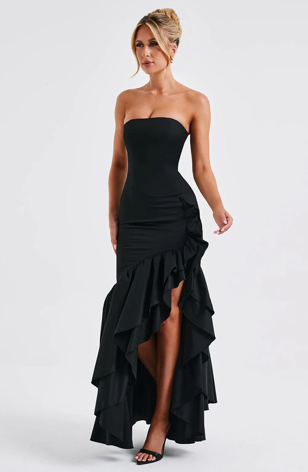 Angelina Maxi Dress - Black - Image 10