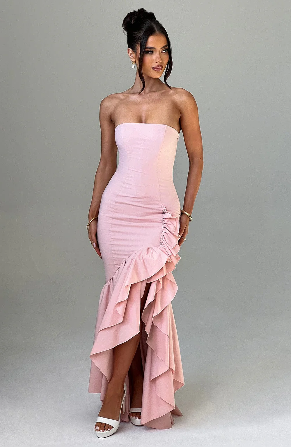 Angelina Maxi Dress - Blush - Image 5