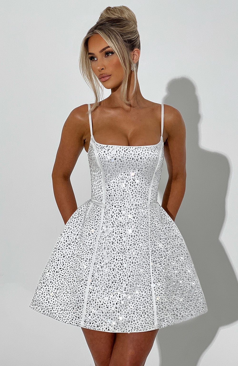 Angelique Mini Dress - Ivory - Image 4