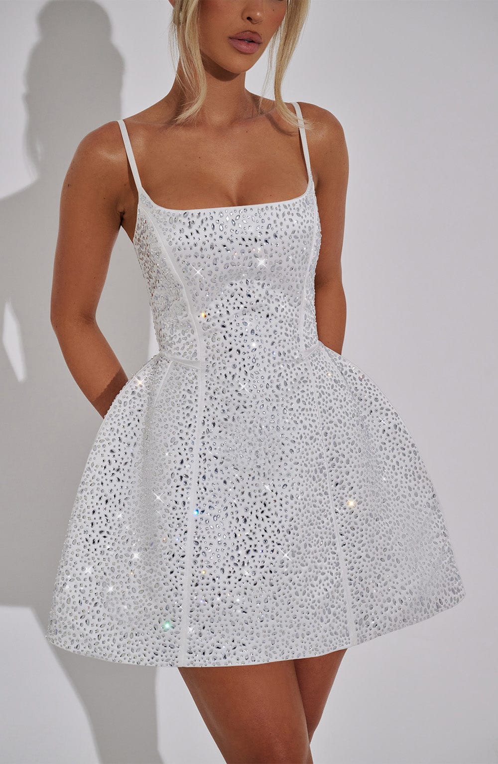 Angelique Mini Dress - Ivory - Image 7