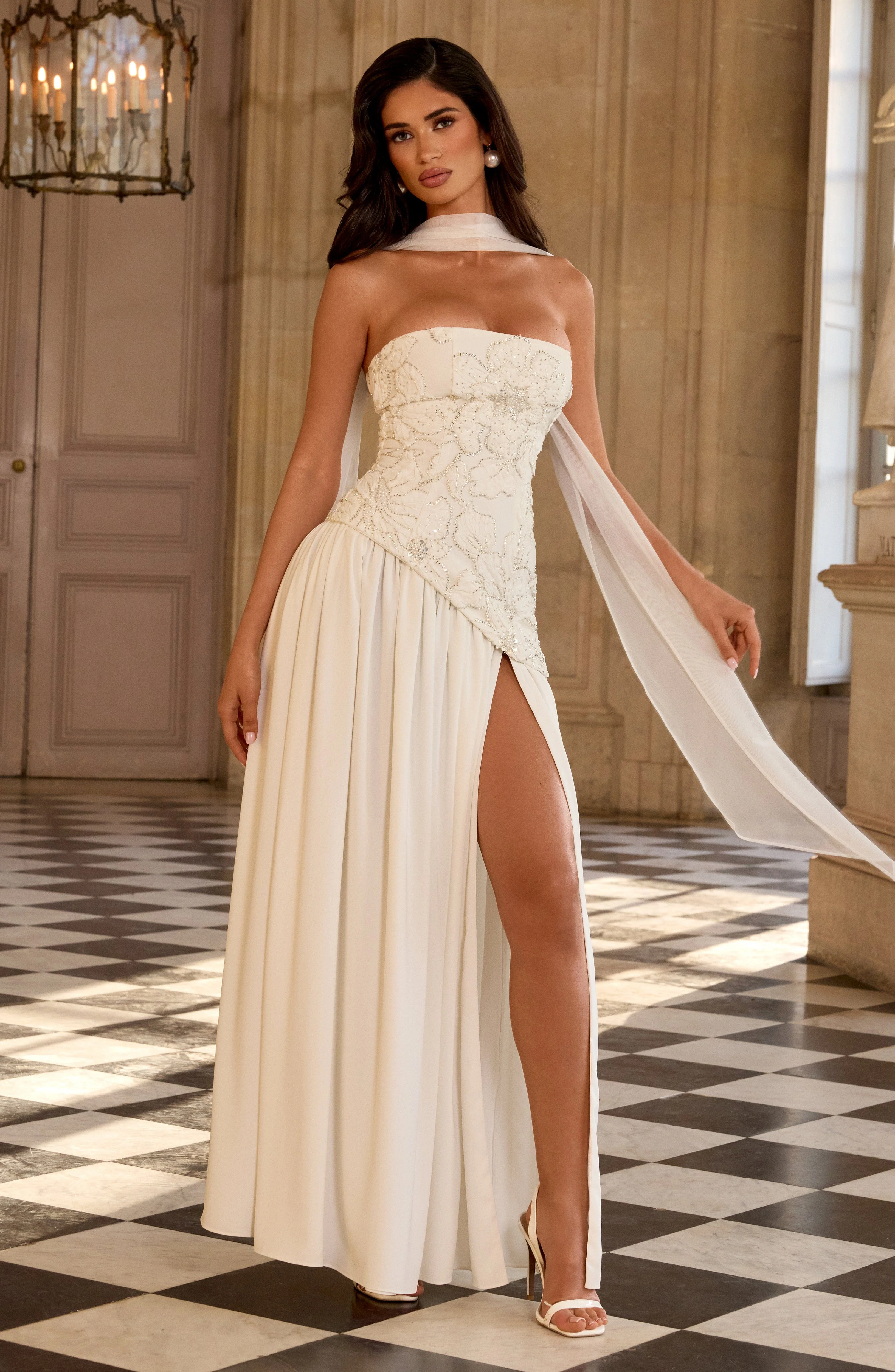 Anneliese Maxi Dress - Ivory - Image 3