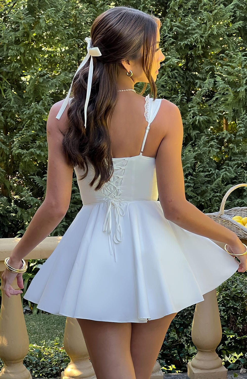 Antonella Mini Dress - Ivory - Image 4