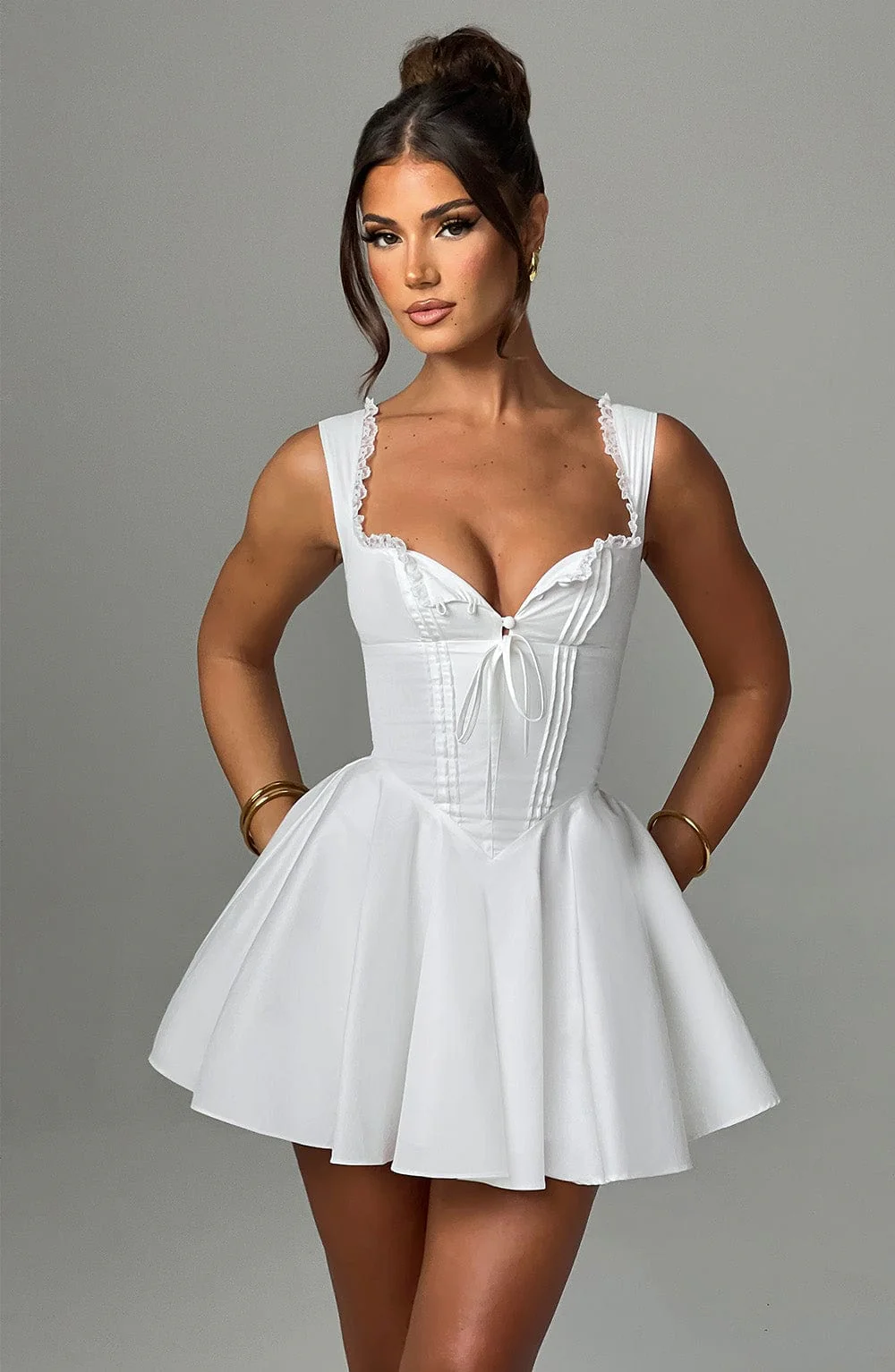 Antonella Mini Dress - Ivory - Image 6