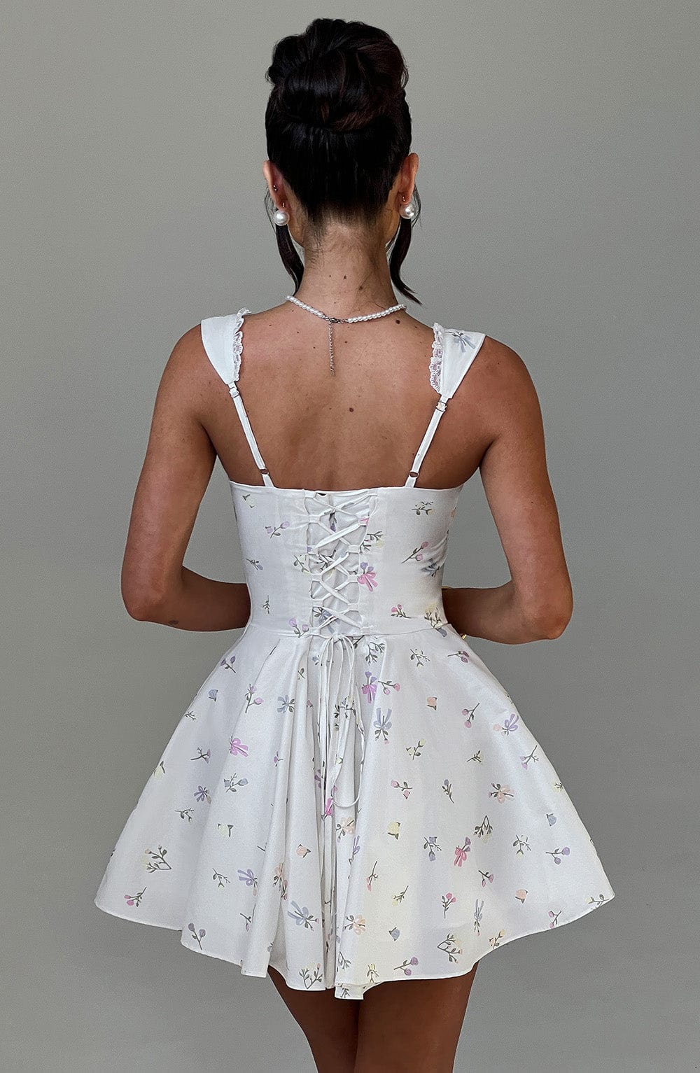 Antonella Mini Dress - Multi Floral Print - Image 2