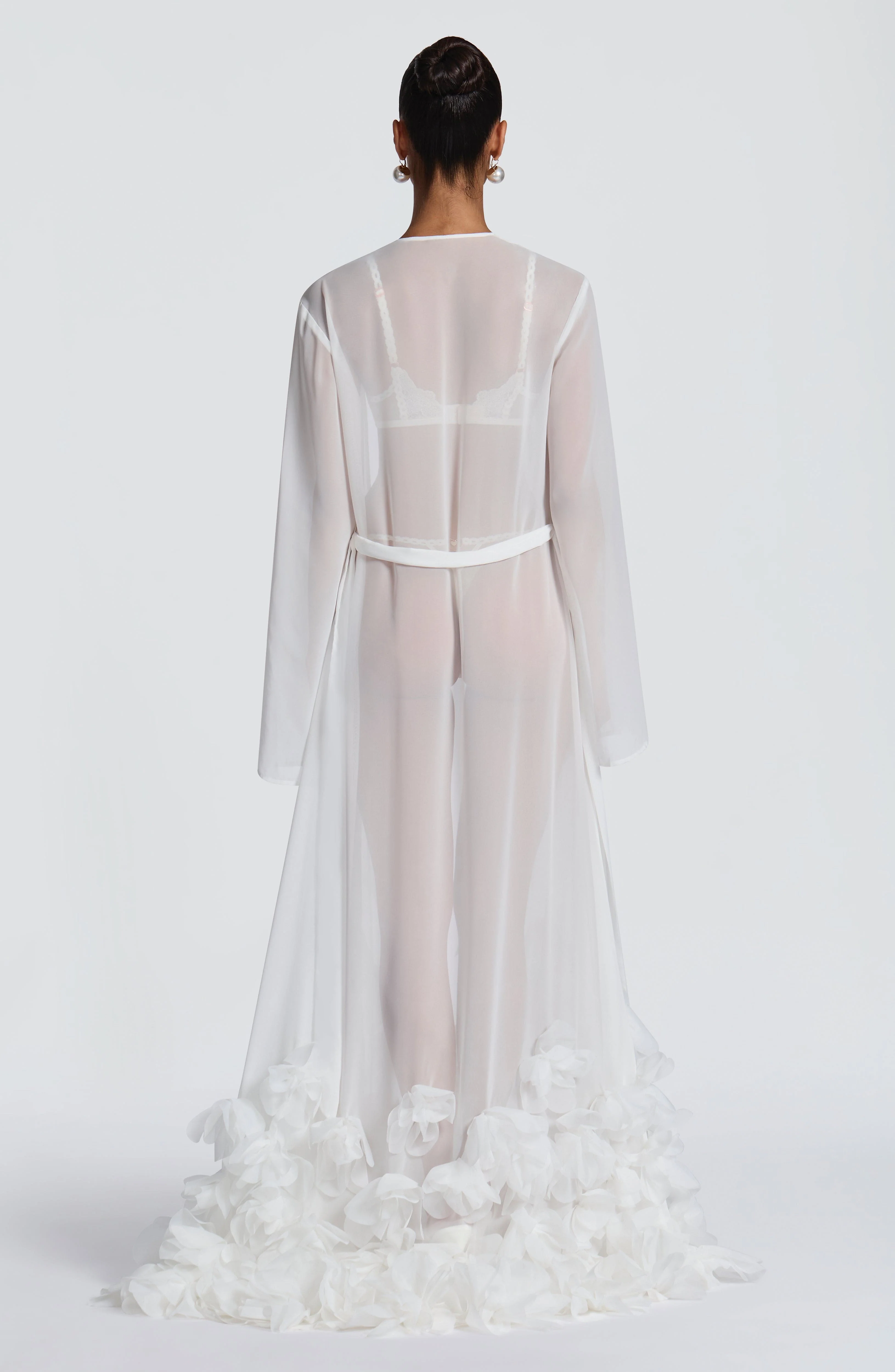 Anwen Dressing Gown - Ivory - Image 9