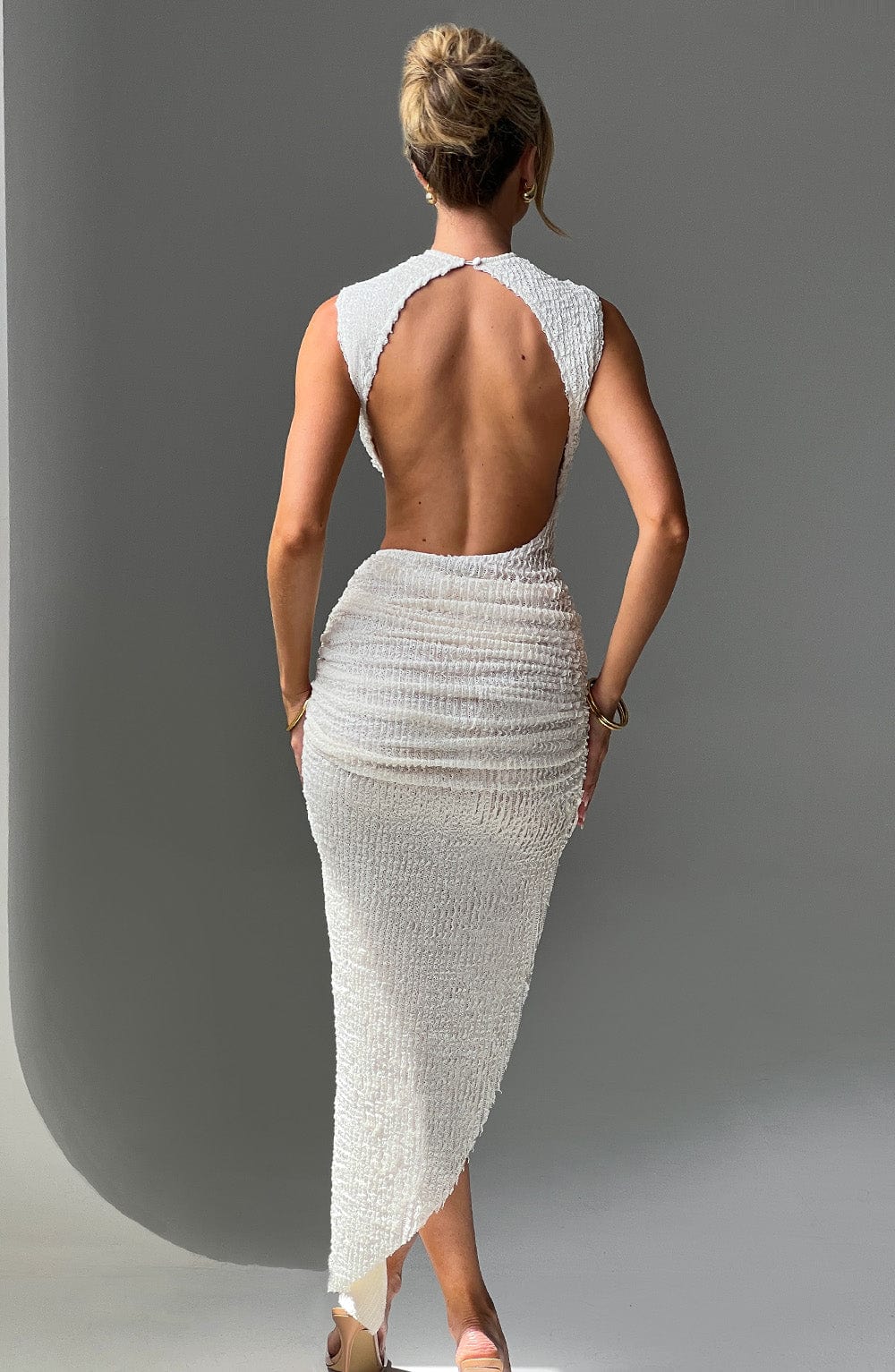 Aphrodite Midi Dress - Ivory - Image 4