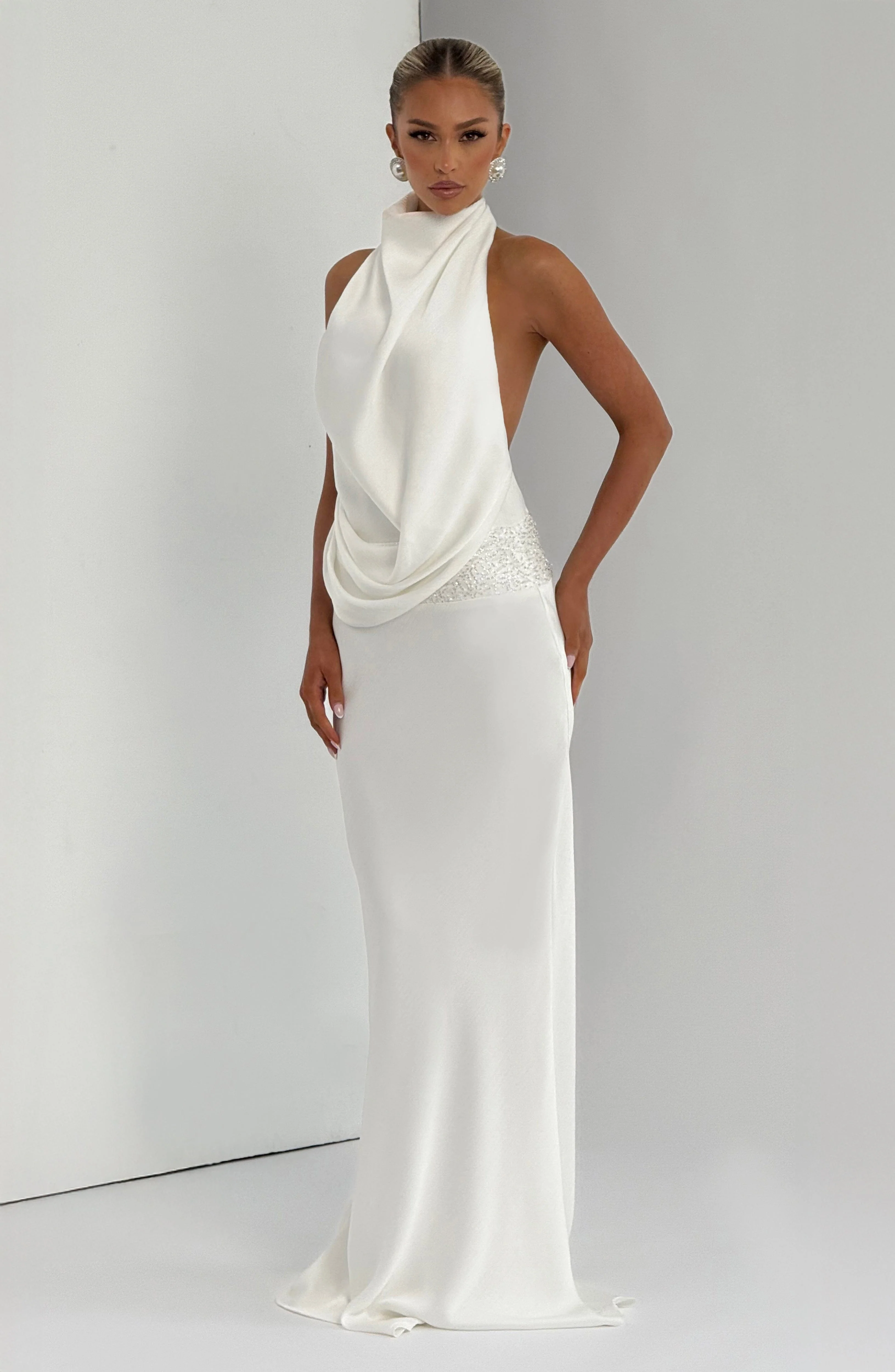 Armelle Maxi Dress - Ivory - Image 3