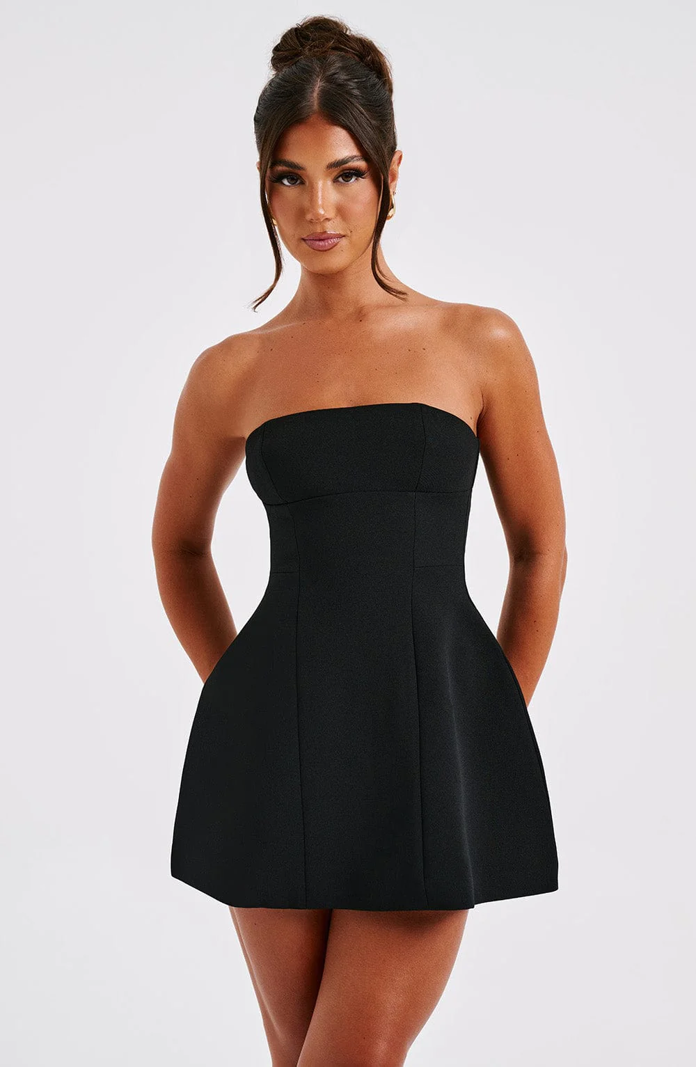 Asha Mini Dress - Black - Image 7