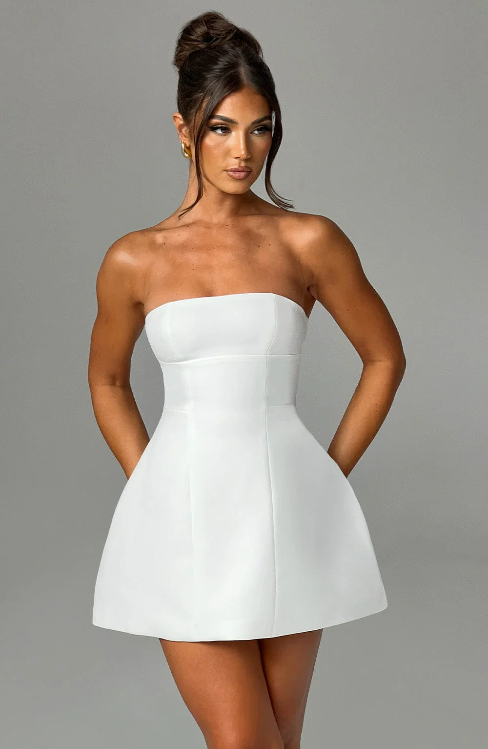 Asha Mini Dress - Ivory - Image 3