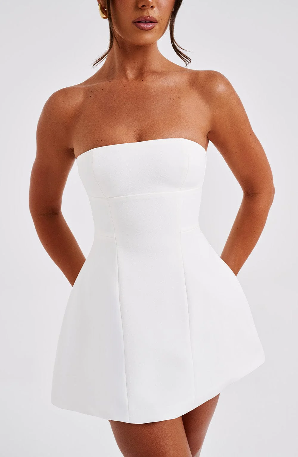 Asha Mini Dress - Ivory - Image 6