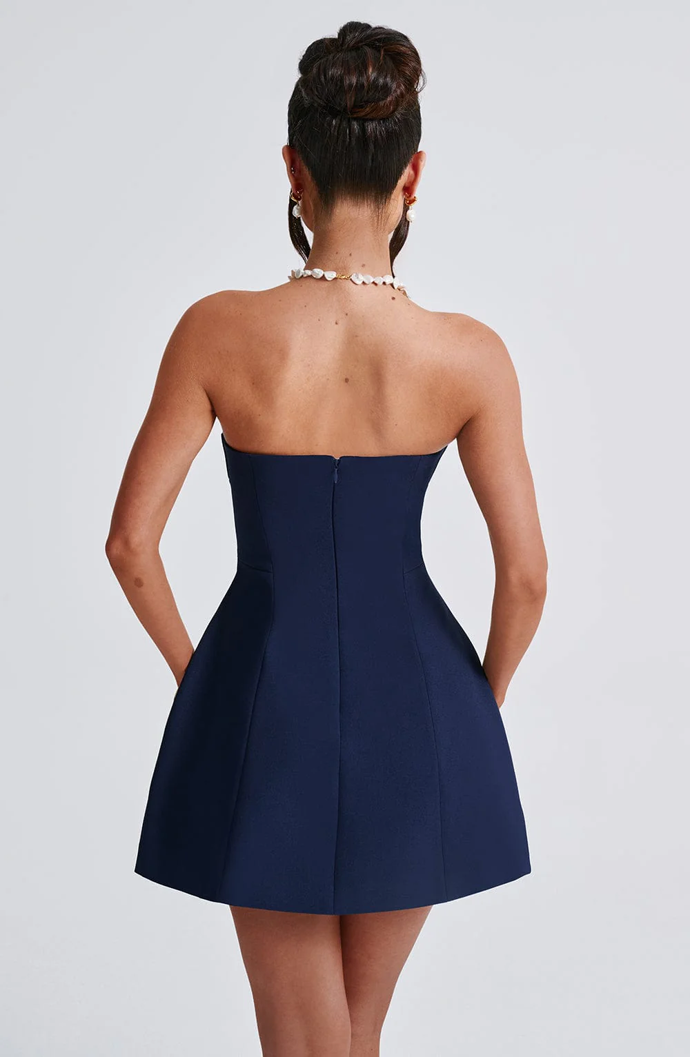 Asha Mini Dress - Navy - Image 2