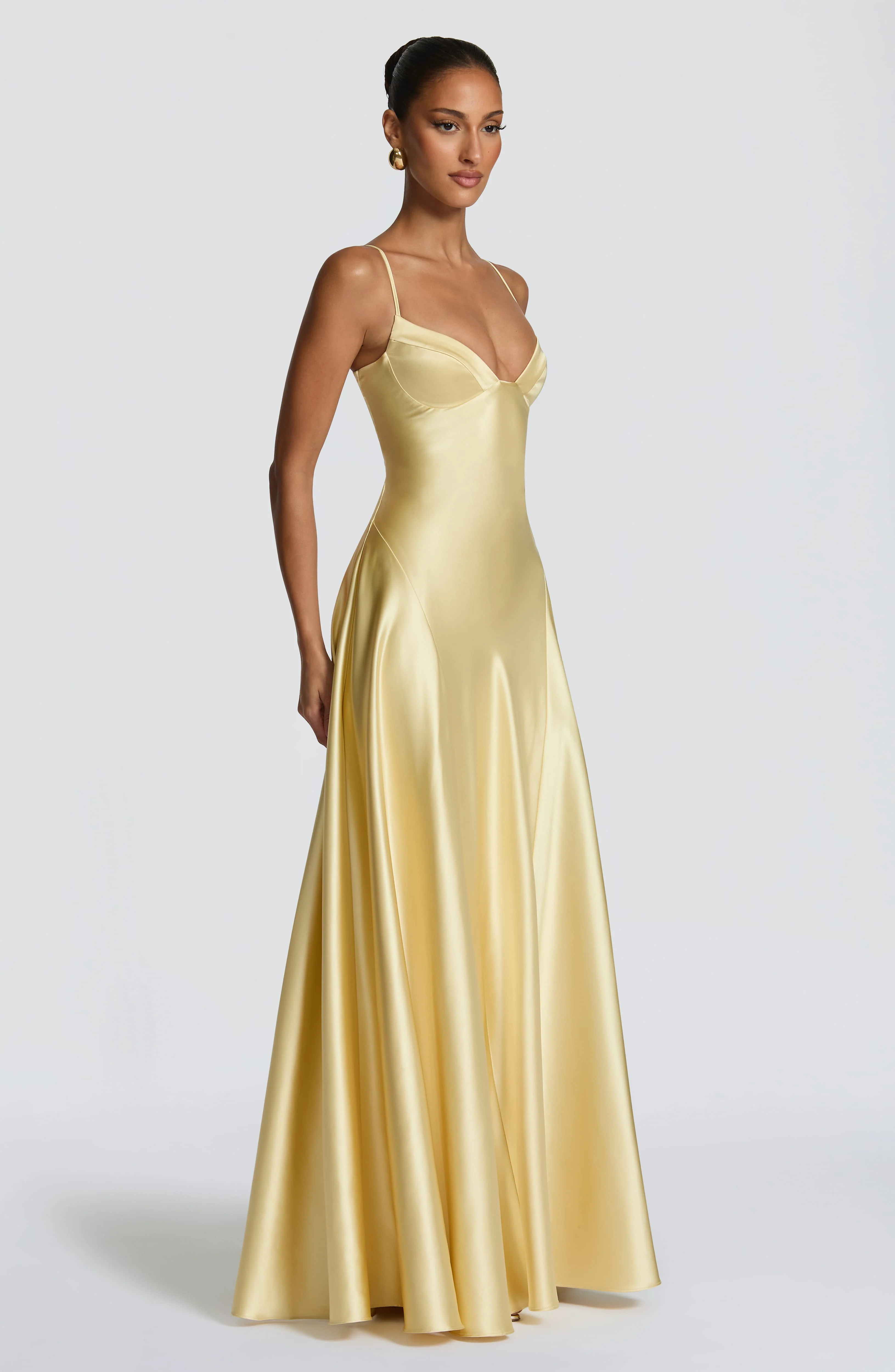 Asterin Maxi Dress - Lemon - Image 3