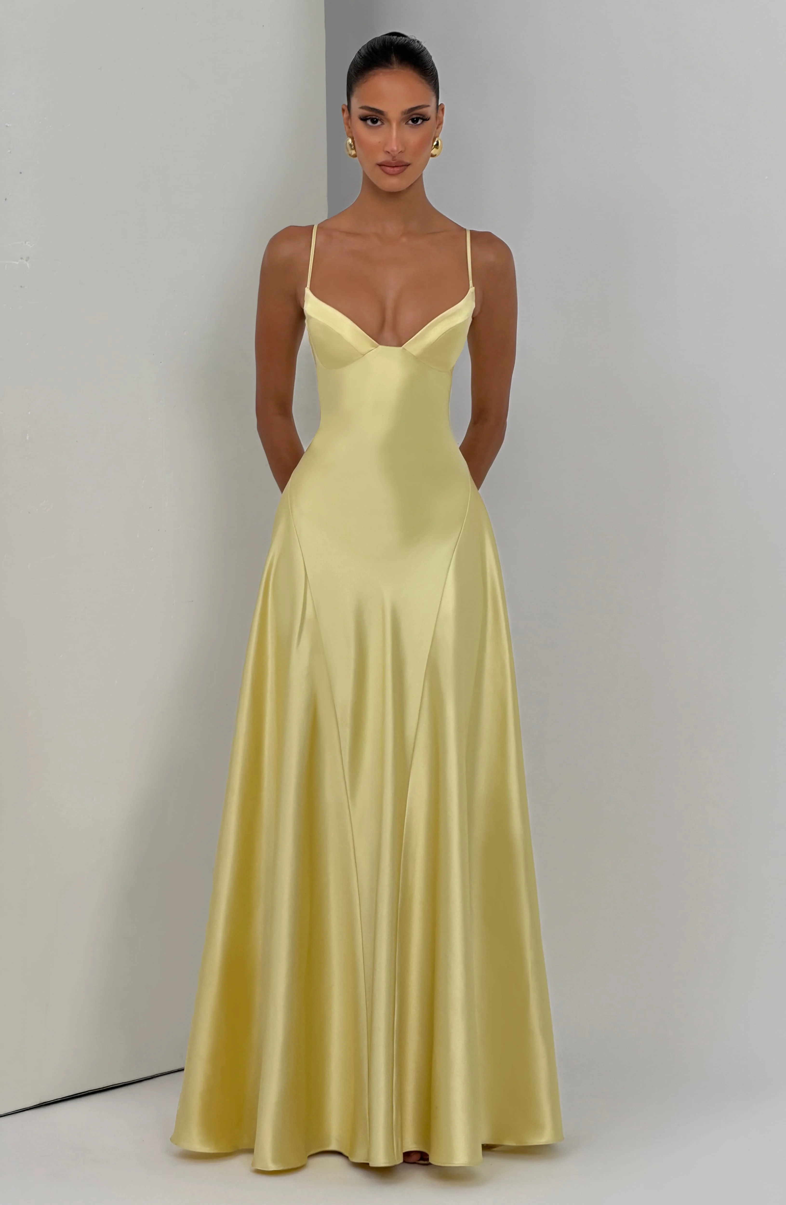 Asterin Maxi Dress - Lemon - Image 6