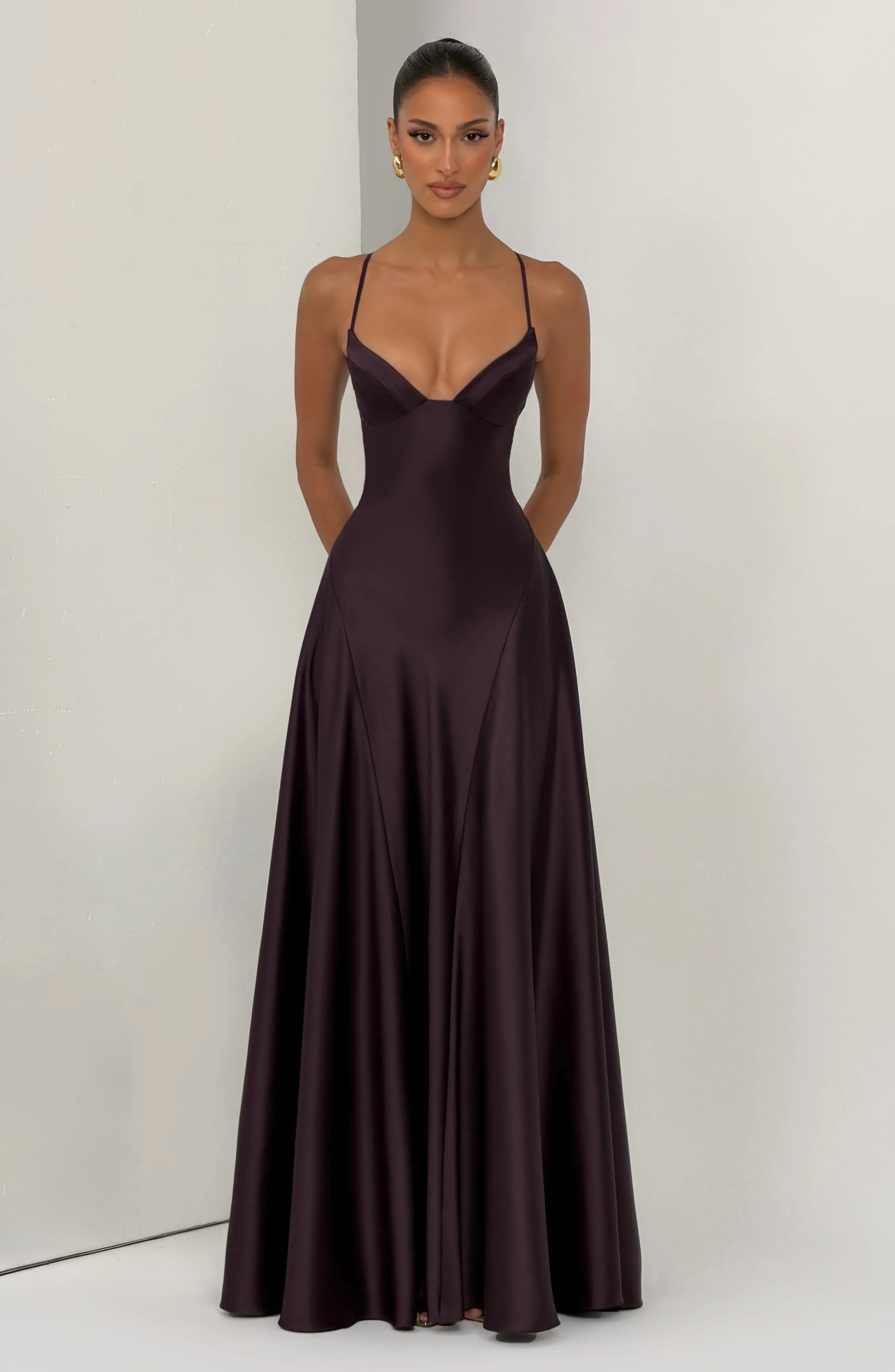 Asterin Maxi Dress - Plum - Image 8
