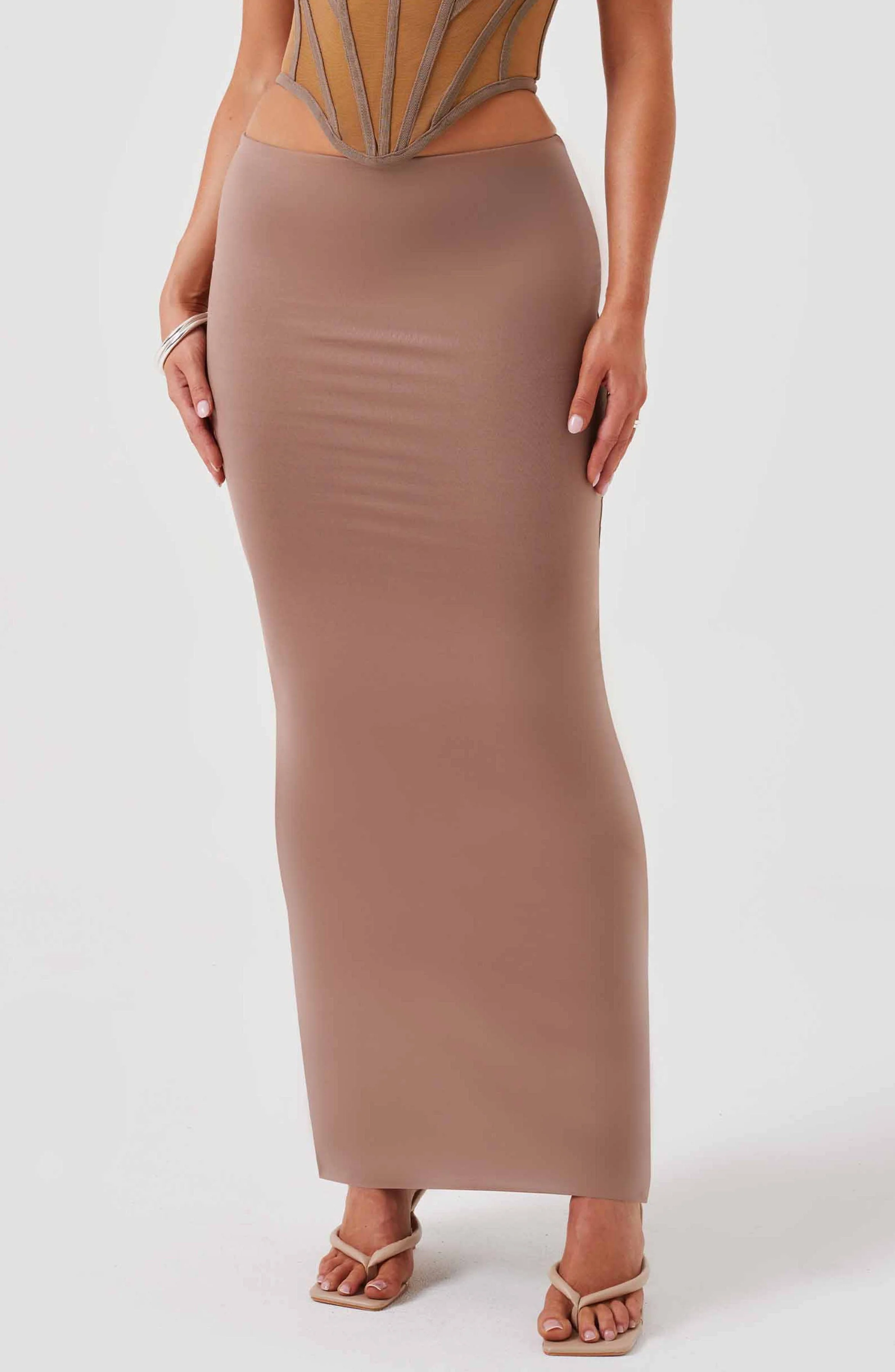 Astrid Maxi Skirt - Chocolate - Image 2