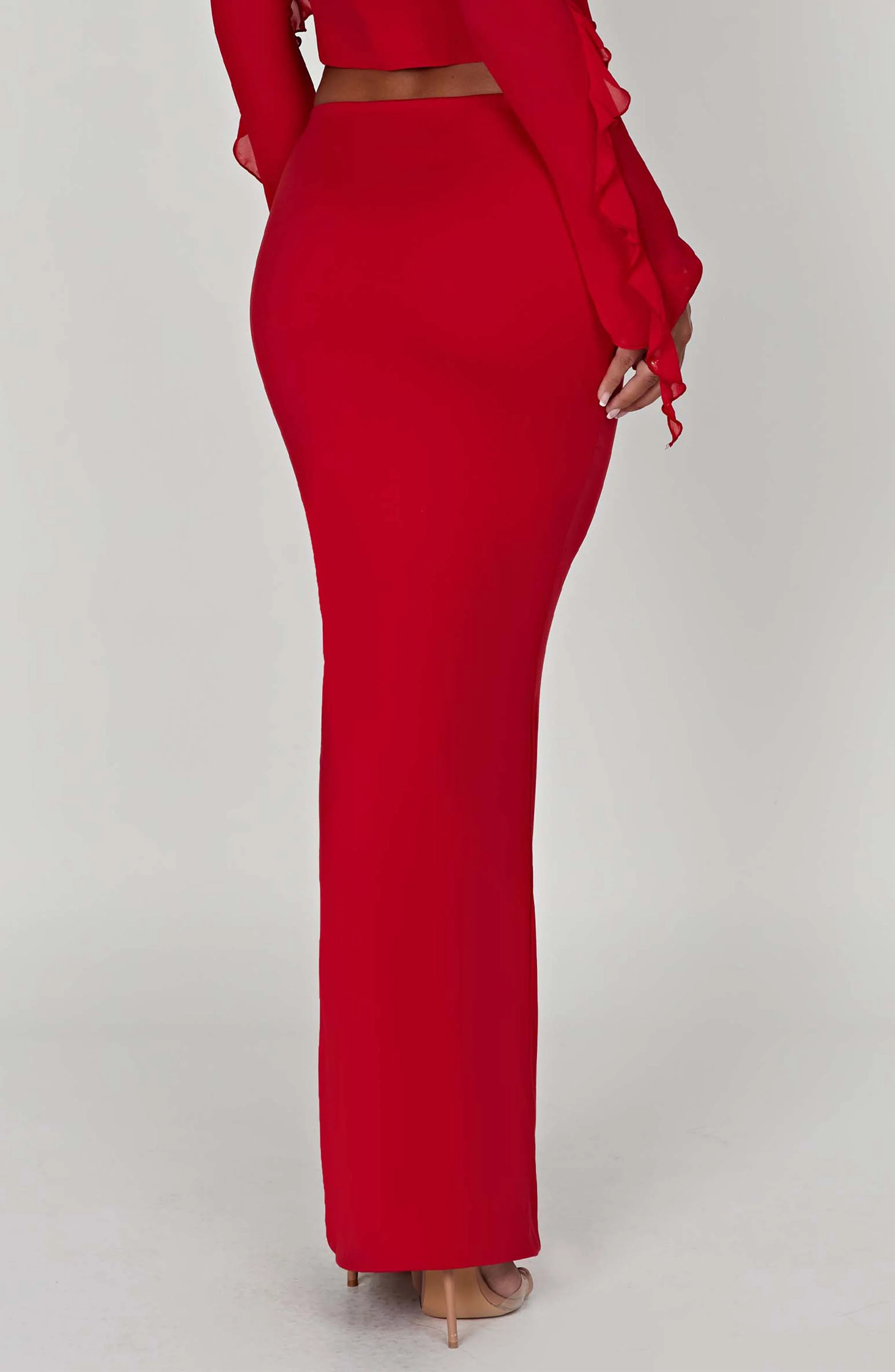 Astrid Maxi Skirt - Red - Image 2