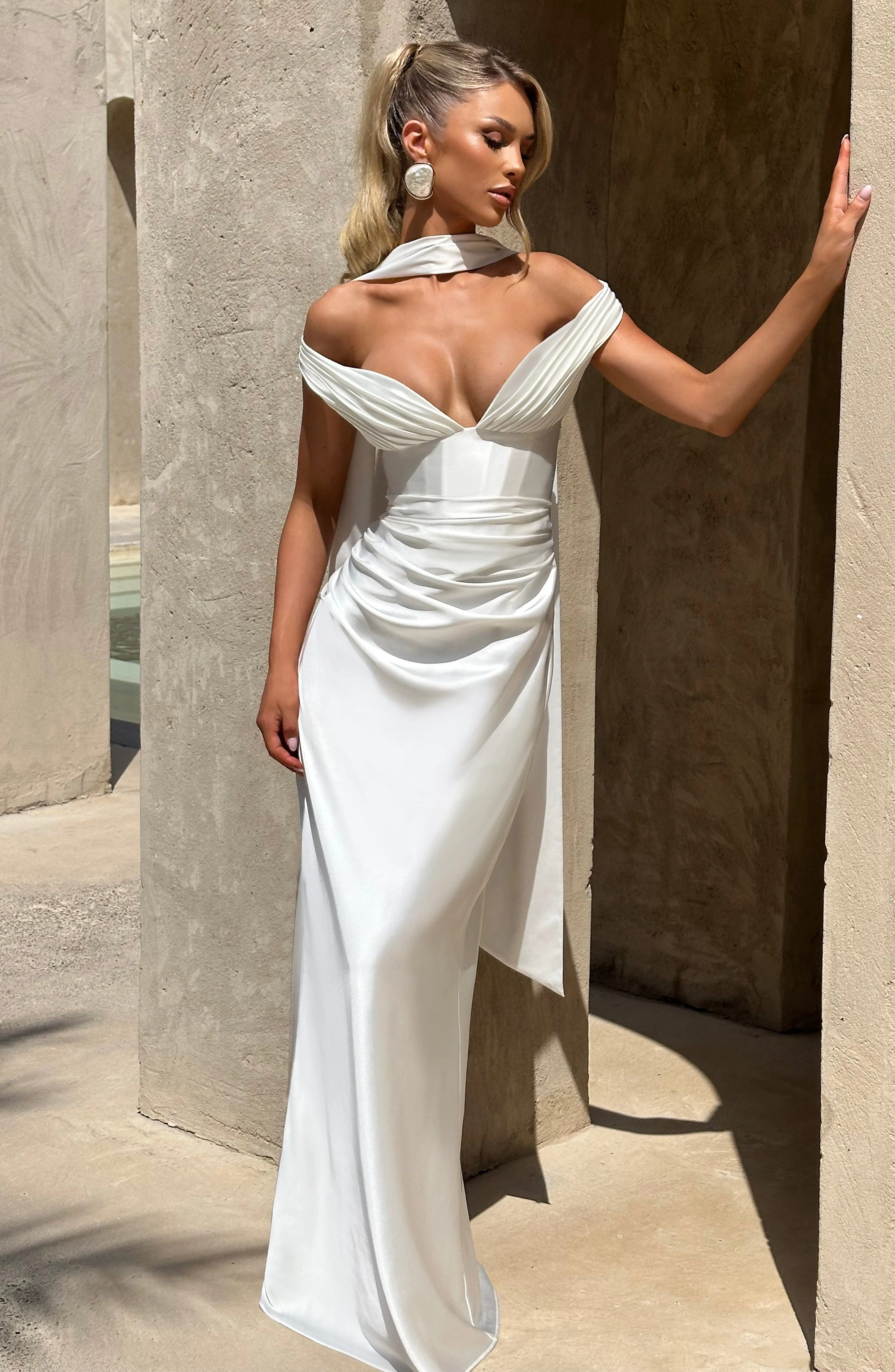 Aurelia Maxi Dress - Ivory - Image 11