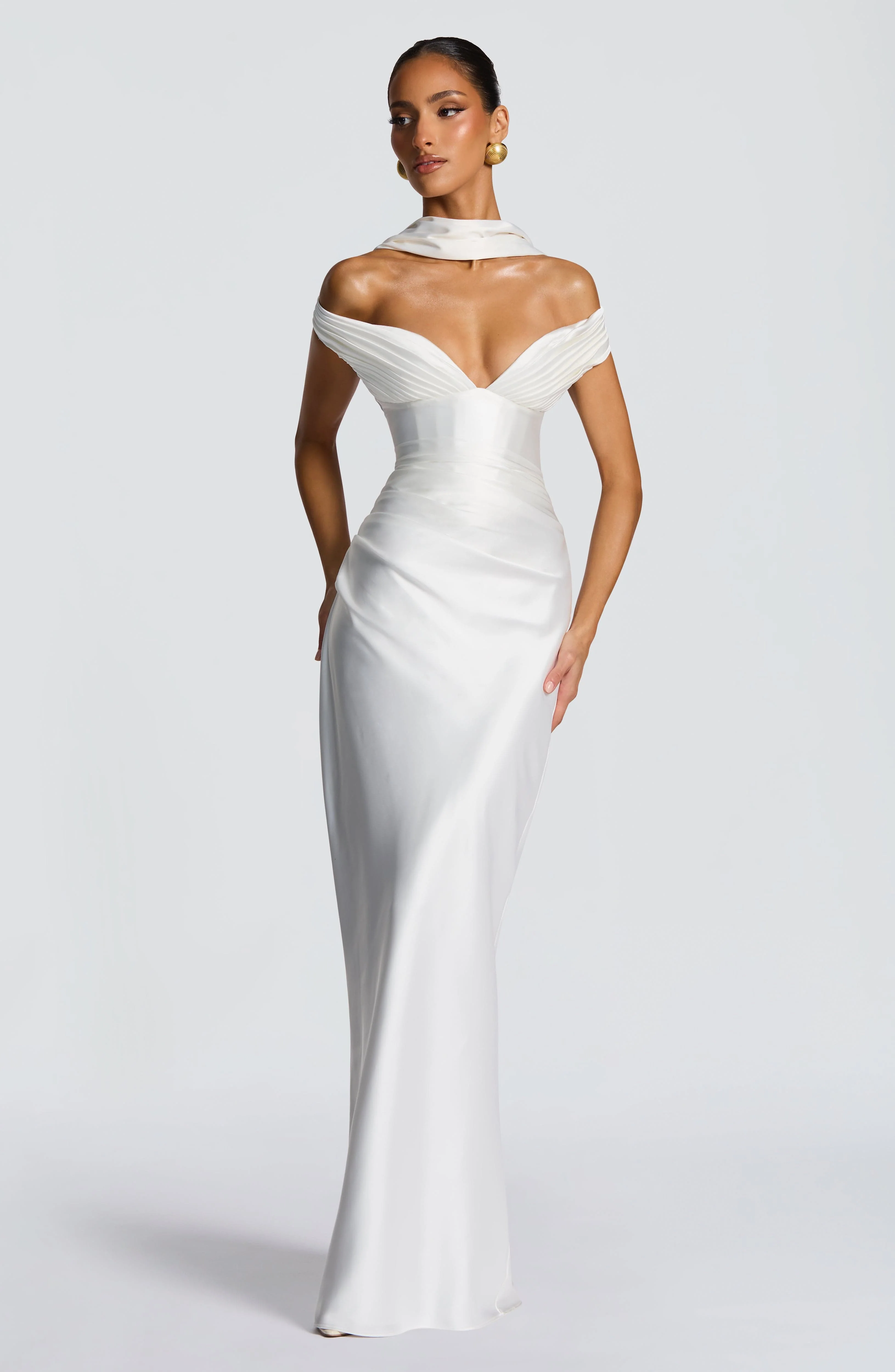 Aurelia Maxi Dress - Ivory - Image 12