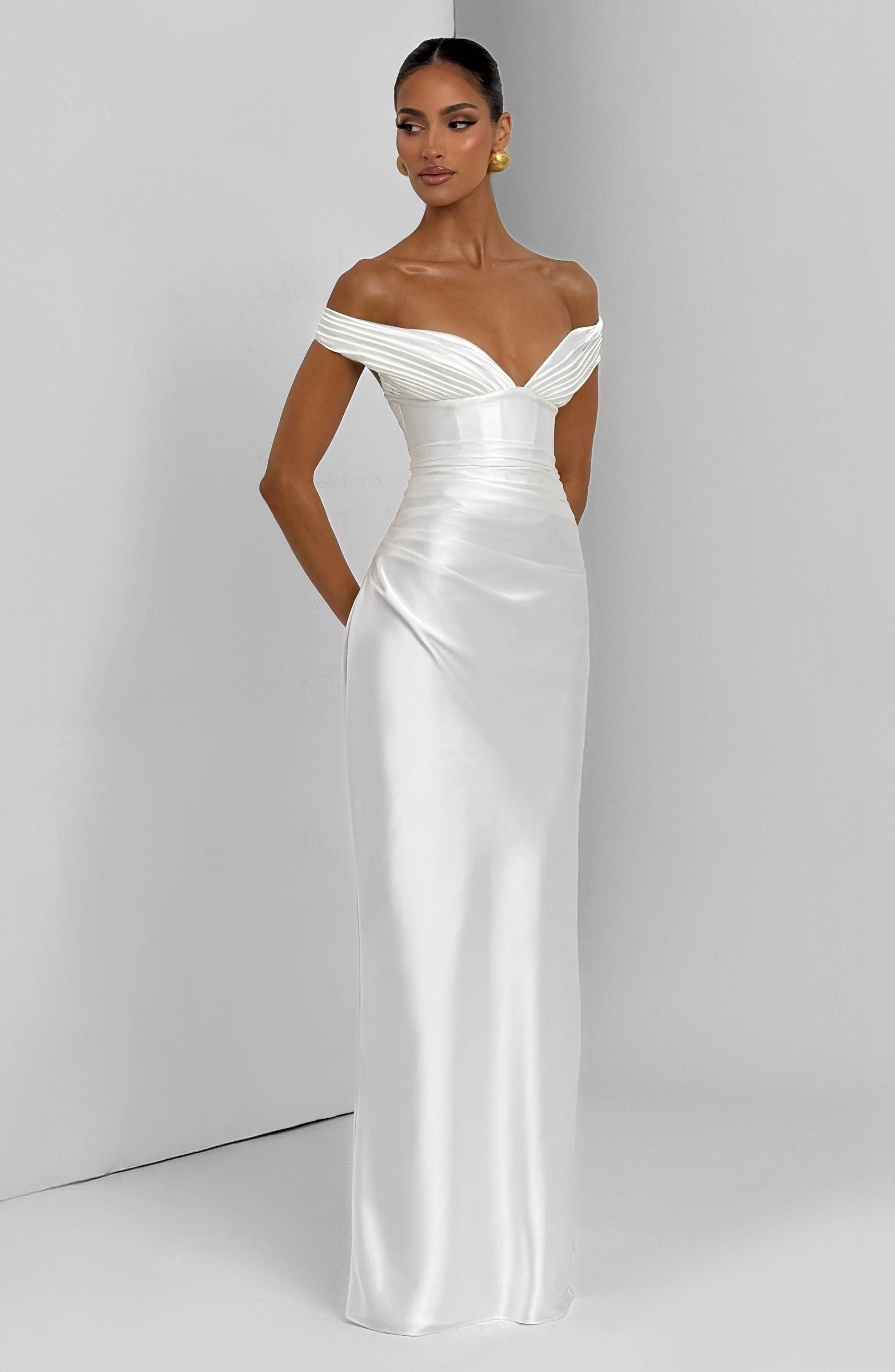 Aurelia Maxi Dress - Ivory - Image 8